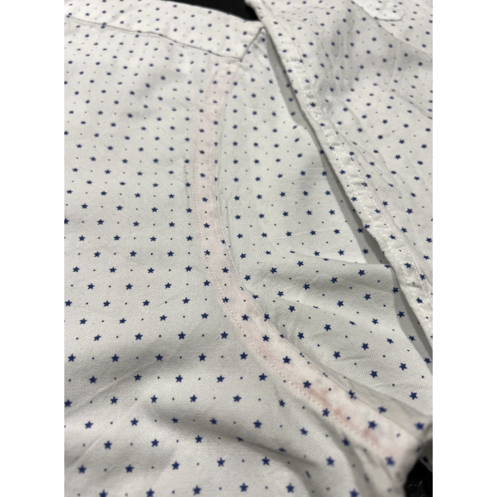 Zara VINTAGE Zara Men Slim Fit Shirt Long Sleeve Button-Down Polka Dot White Blue Casual Business Formal M Size US M / EU 48-50 / 2 - 4 Thumbnail