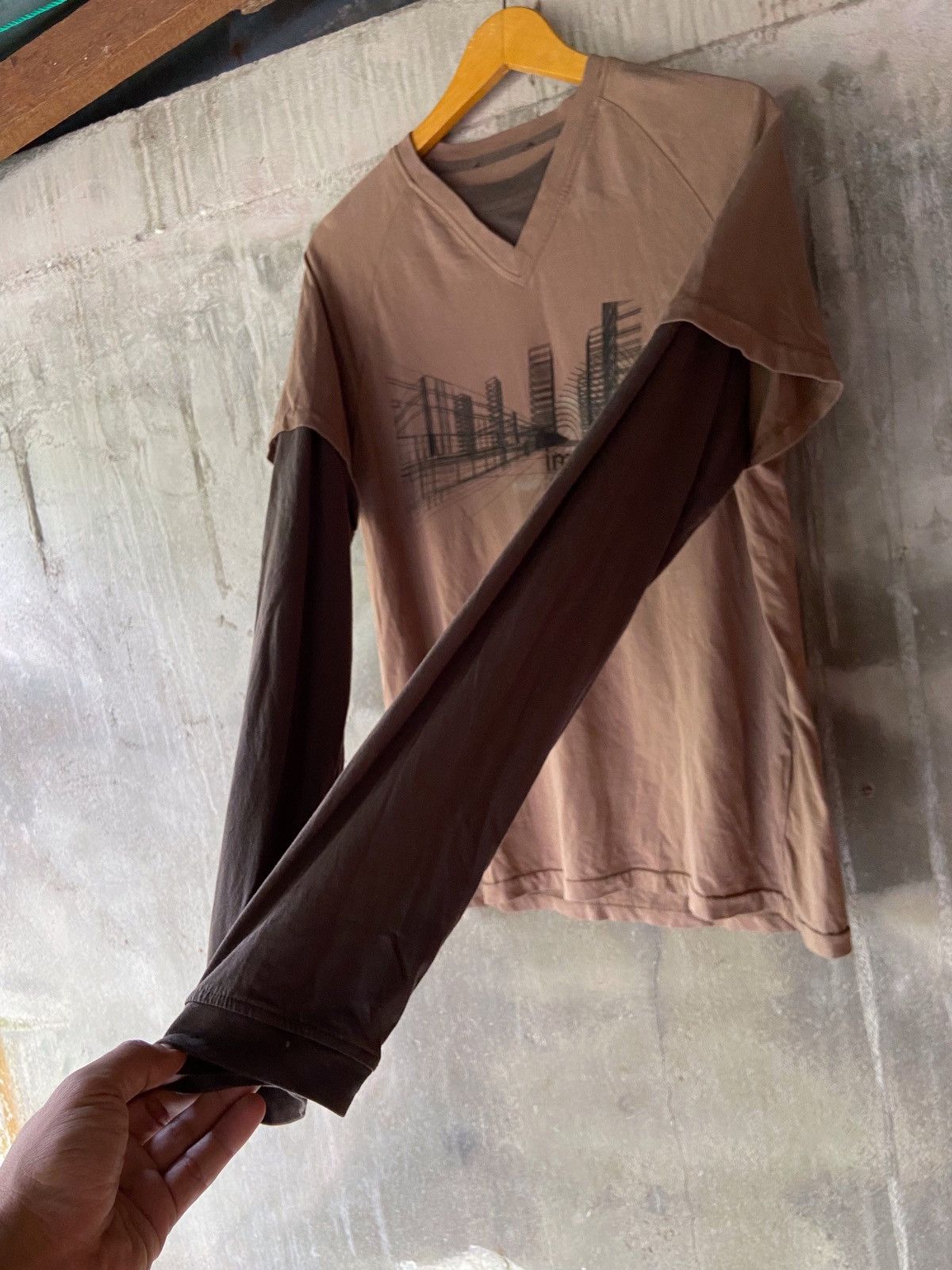 Japanese Brand DOUBLE LAYER IMPERFECT CITY LONG SLEEVE Size US L / EU 52-54 / 3 - 9 Thumbnail