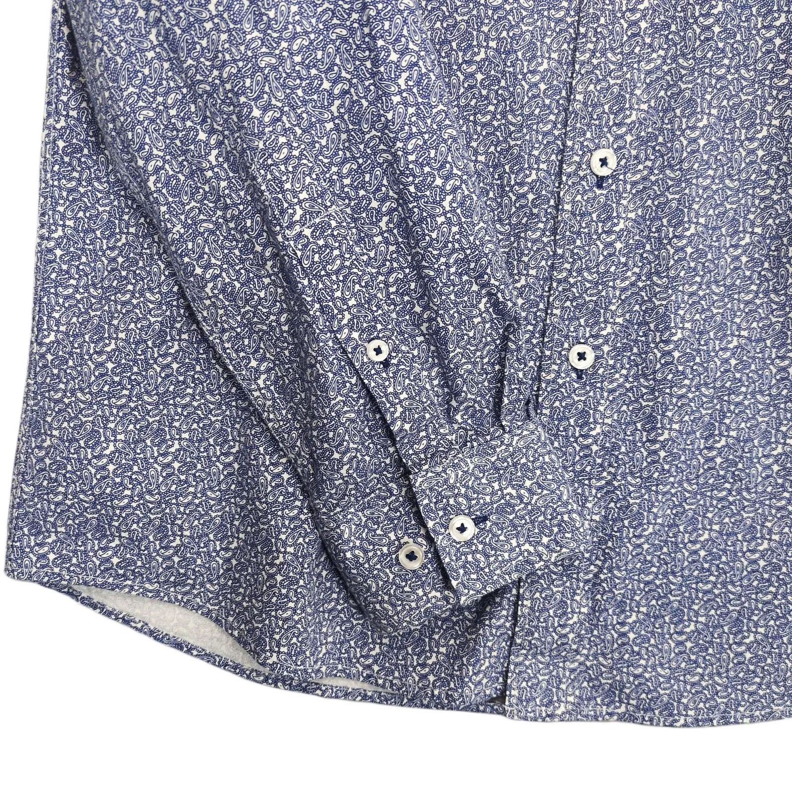 Other Nick Graham Everywhere Men's M Blue Paisley Button-Up Shirt Size US M / EU 48-50 / 2 - 3 Thumbnail