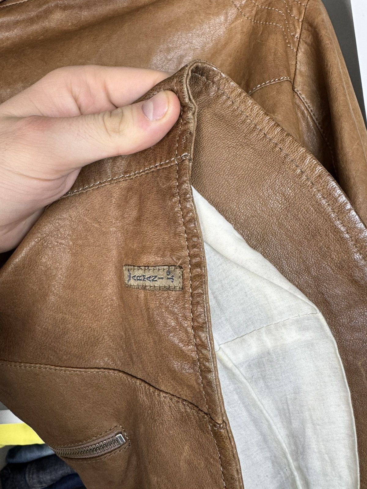 Armani Armani Jeans Women’s Leather Motorcycle Jacket Size M / US 6-8 / IT 42-44 - 18 Thumbnail