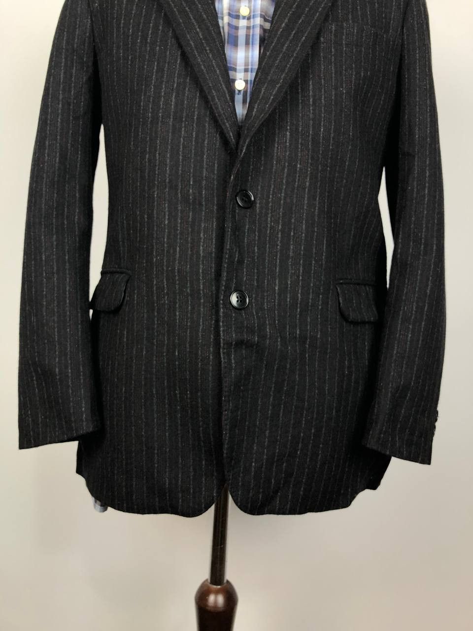 Guy Laroche Guy Laroche Paris Wool Blazer Jacket Striped Navy size 52 Size 52R - 4 Thumbnail