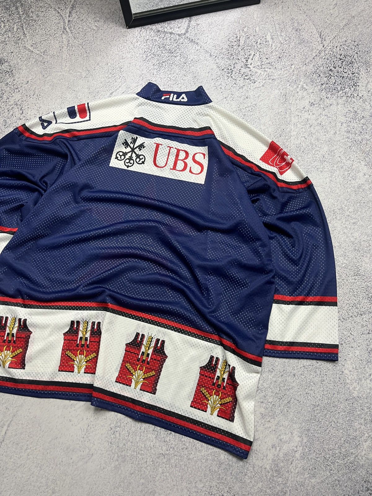 Fila Vintage 90’s Fila 99 World Stars Hockey Jersey Switzerland Size US XL / EU 56 / 4 - 9 Thumbnail