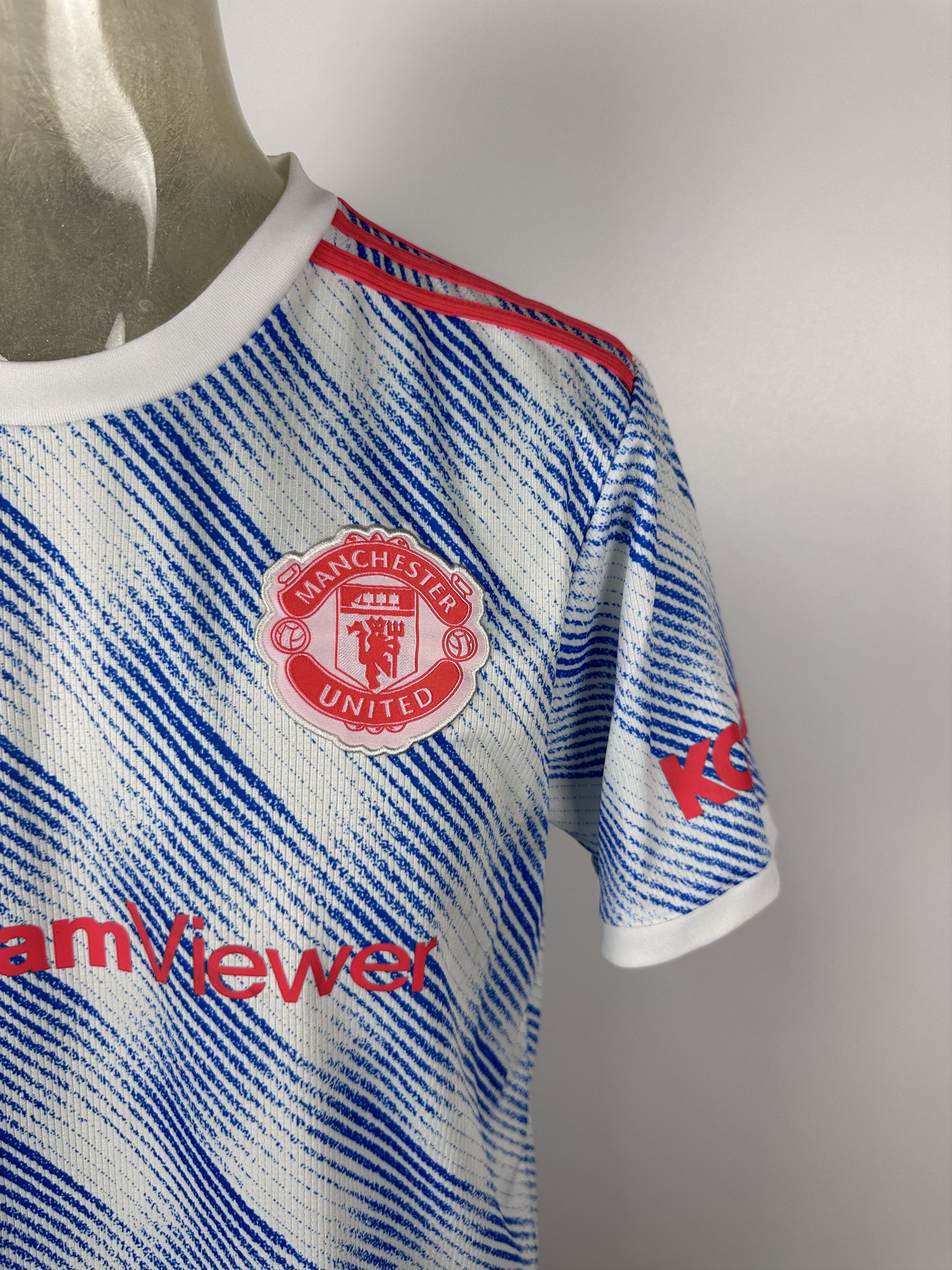 Adidas Manchester United 2021 2022 Football Shirt Soccer Jersey Size US XL / EU 56 / 4 - 2 Thumbnail