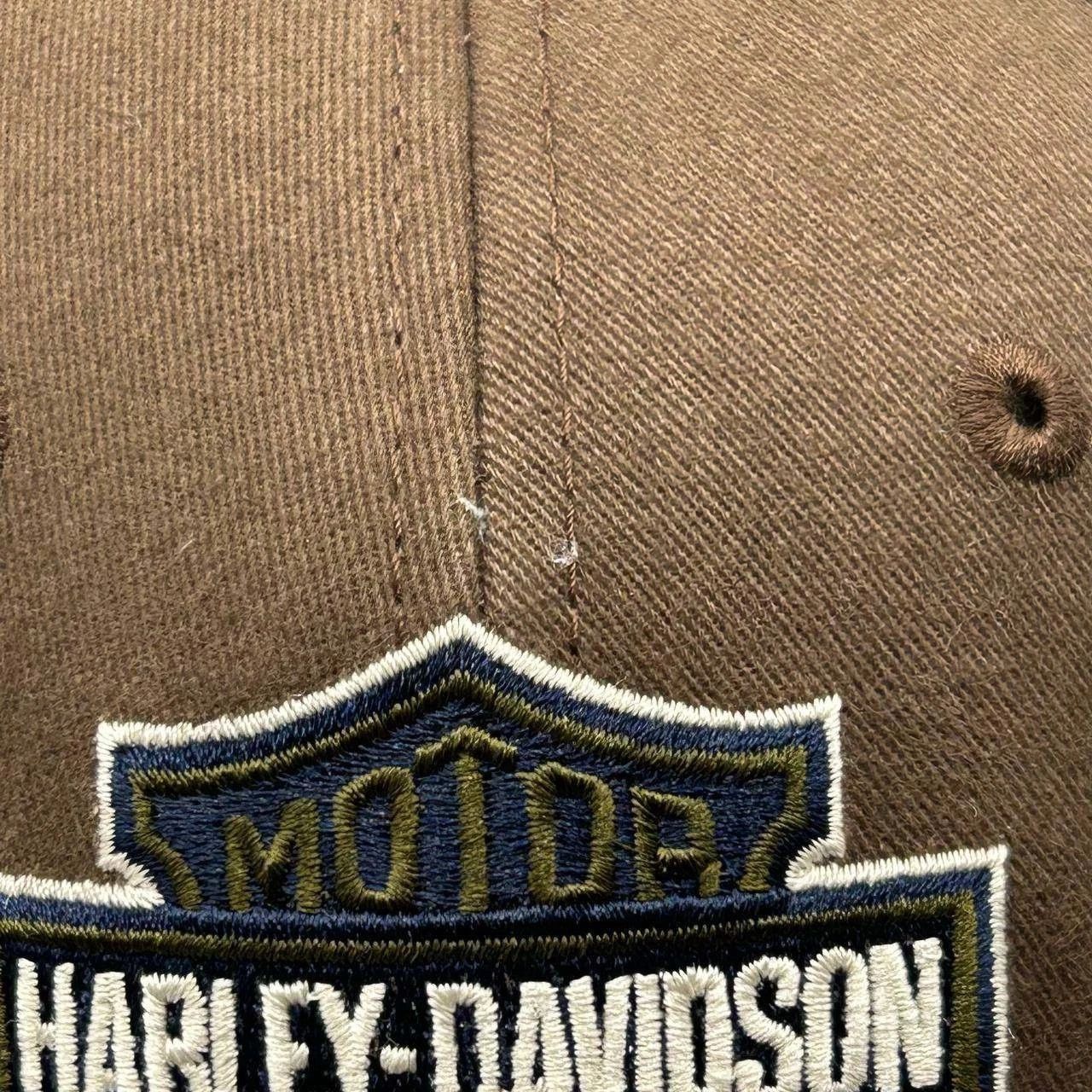 Harley Davidson Harley Davidson Motorcycles Hat Plaid Strap Back Cotton Size ONE SIZE - 7 Thumbnail