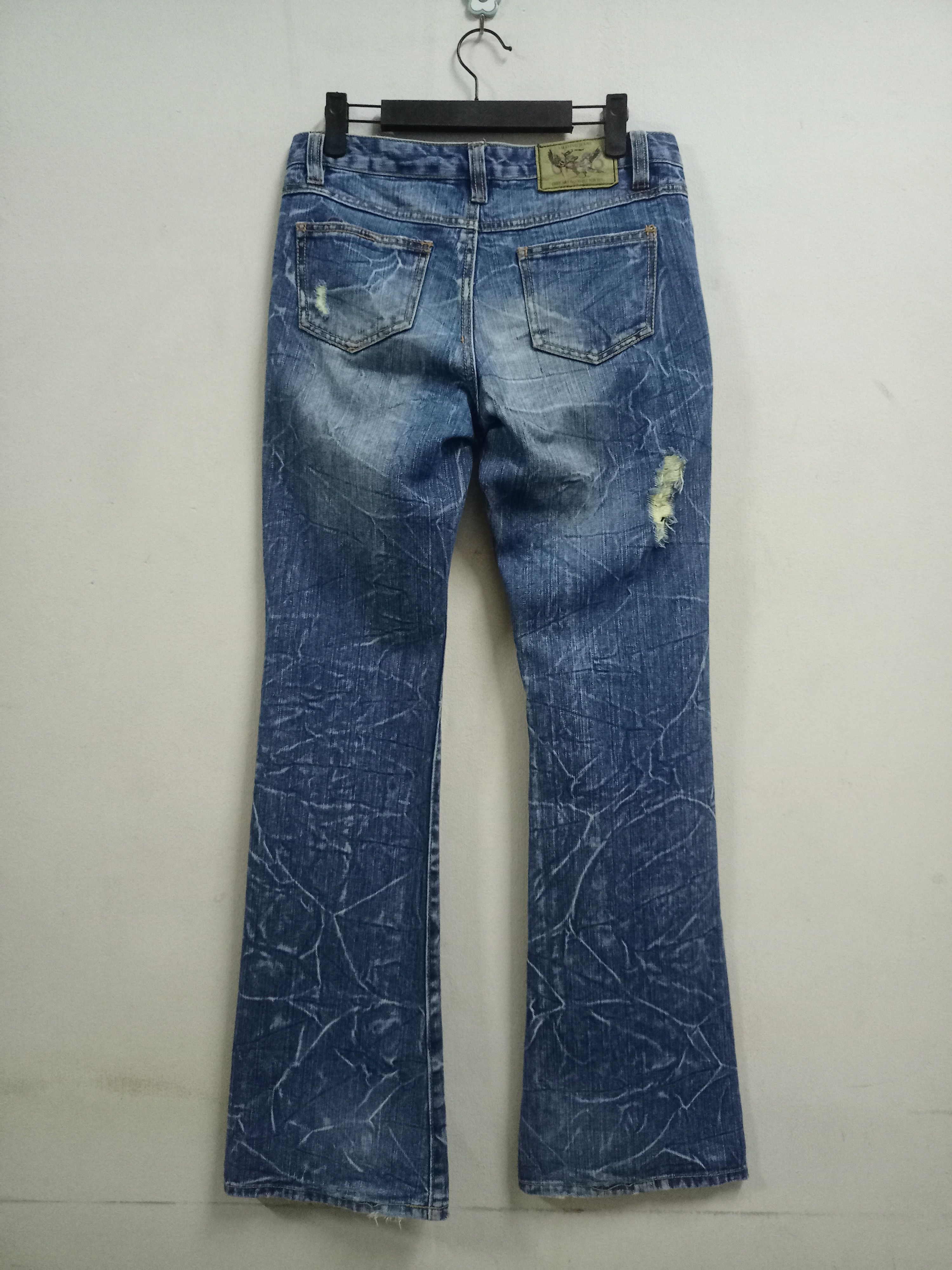 Japanese Brand Vintage Japanese Brand Studded Punk Flare Jeans Size 30" / US 8 / IT 44 - 2 Thumbnail