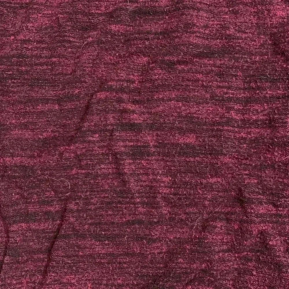 Designer Cozy Women's Long Sleeve Top - Burgundy Size L / US 10 / IT 46 - 3 Thumbnail