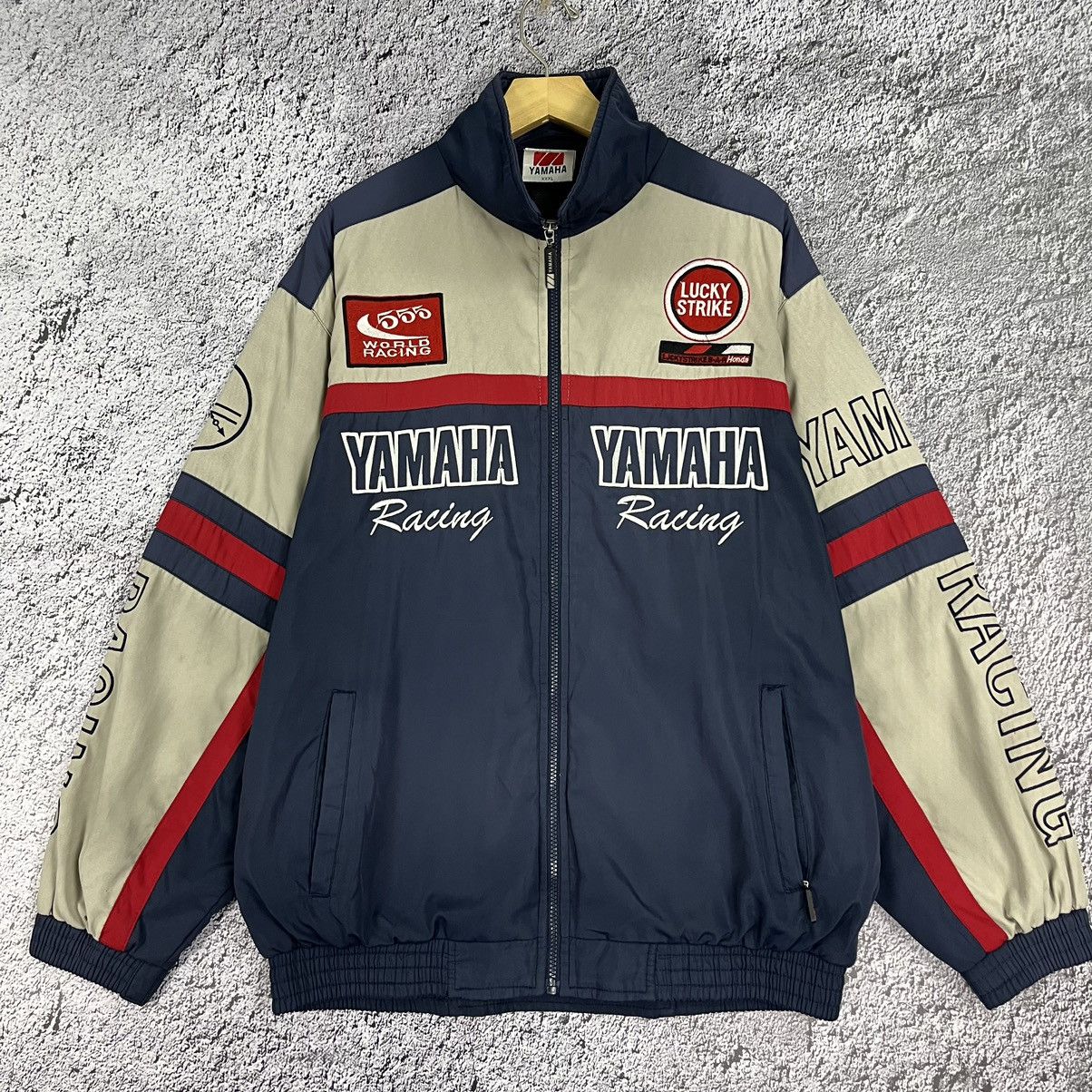 Vintage × Yamaha 💥VINTAGE💥 Yamaha 555 World Racing Sponsor Jacket Size US XXL / EU 58 / 5 - 2 Thumbnail