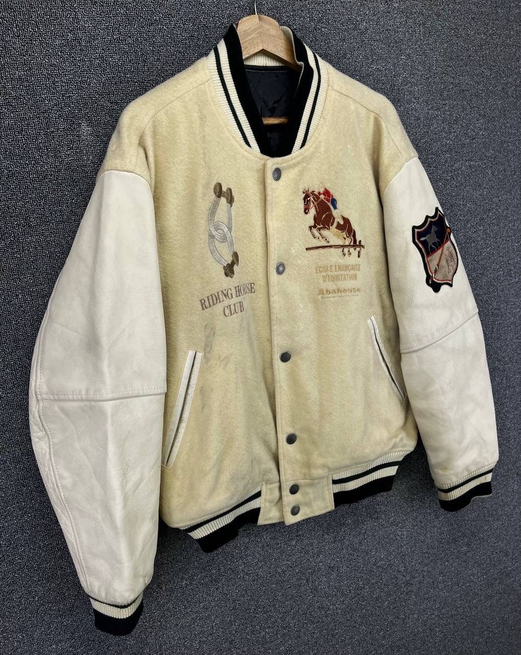 Japanese Brand Vintage Abahouse Rare Design Wool Varsity Jacket Size US M / EU 48-50 / 2 - 6 Thumbnail