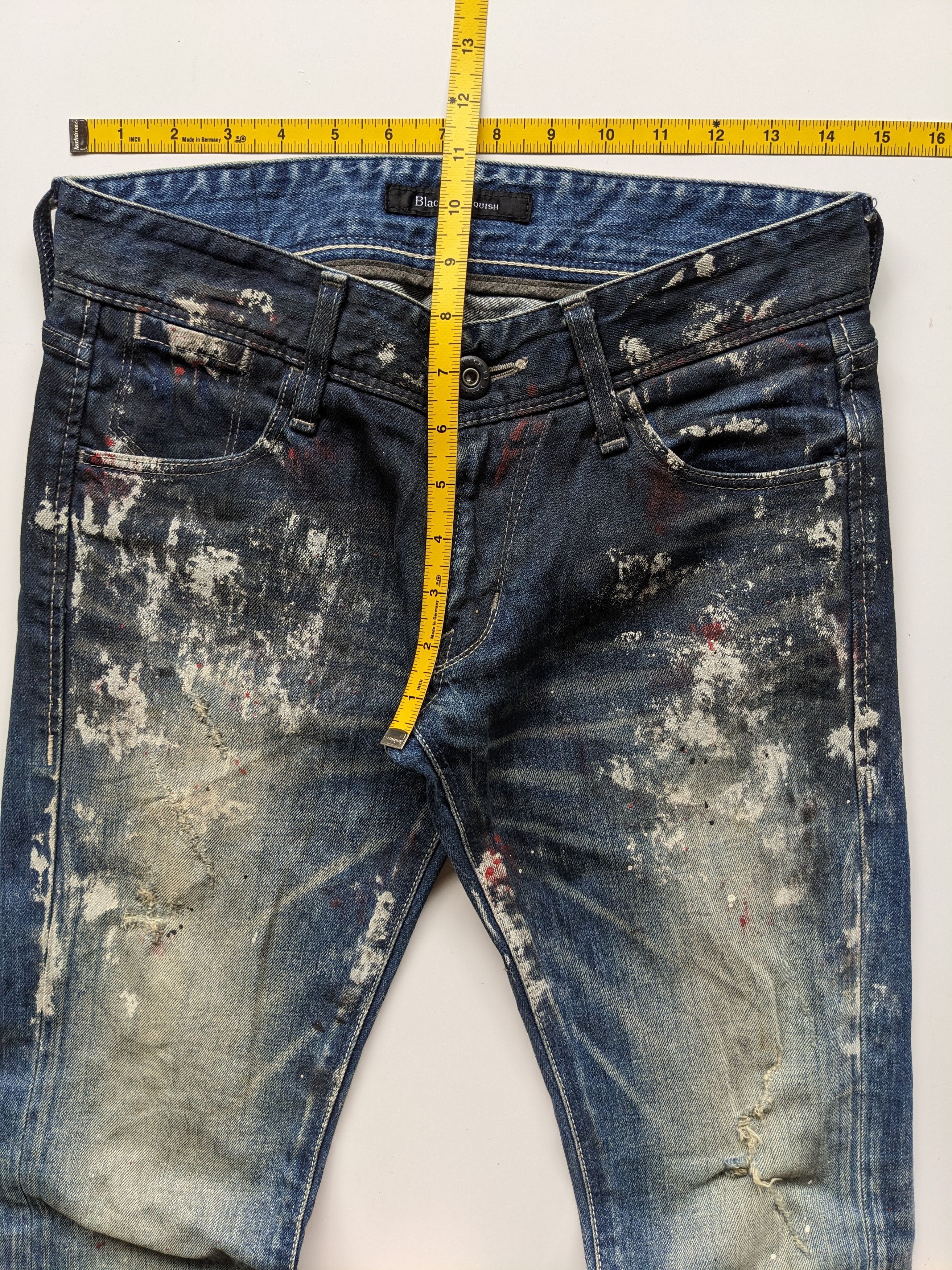 Japanese Brand × Vanquish Vanquish splash indigo jeans Size US 30 / EU 46 - 9 Thumbnail