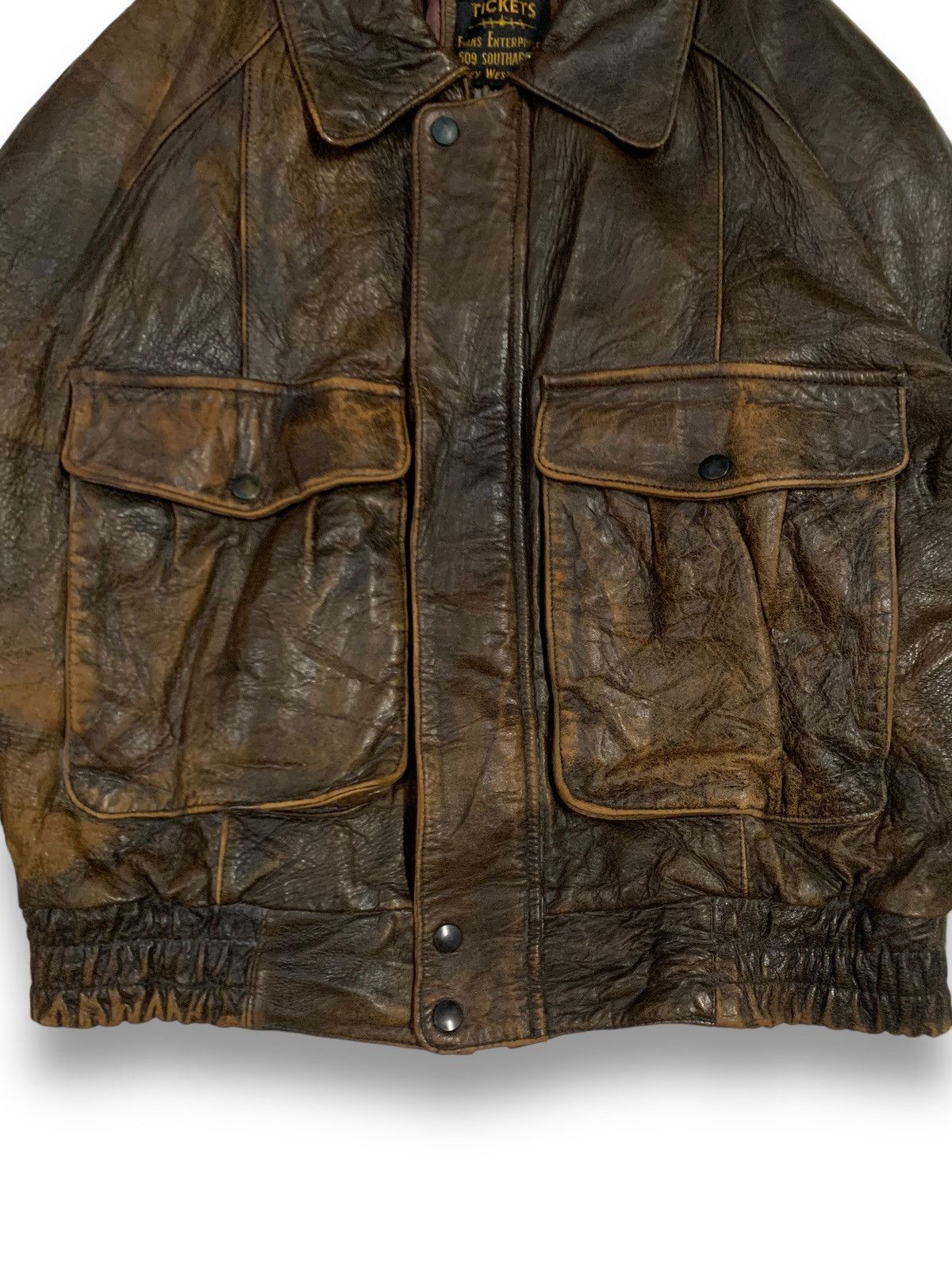 Japanese Brand 2000s Japanese Brand Sheepskin Leather Flight Bomber Jacket Size US M / EU 48-50 / 2 - 8 Thumbnail