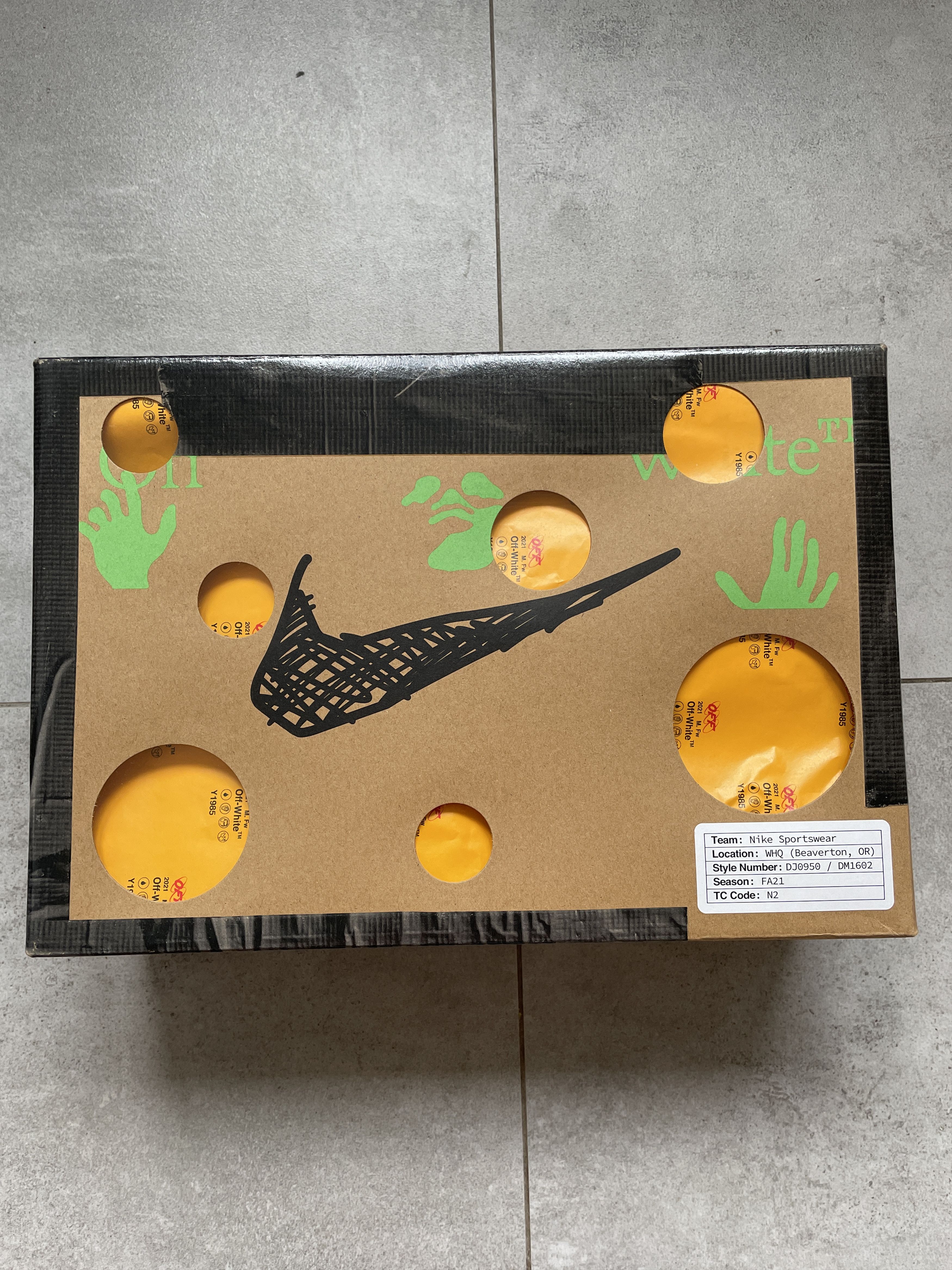 Nike × Off-White × Virgil Abloh NIKE X OFF WHITE LOT 31 DUNK Size US 10.5 / EU 43-44 - 10 Thumbnail