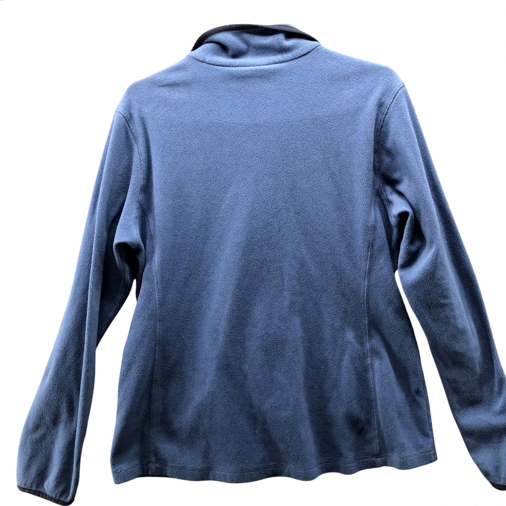 Vintage Columbia Polartec Fleece Pullover Womens L Blue 1/4 Zip Sweater Size L / US 10 / IT 46 - 2 Thumbnail