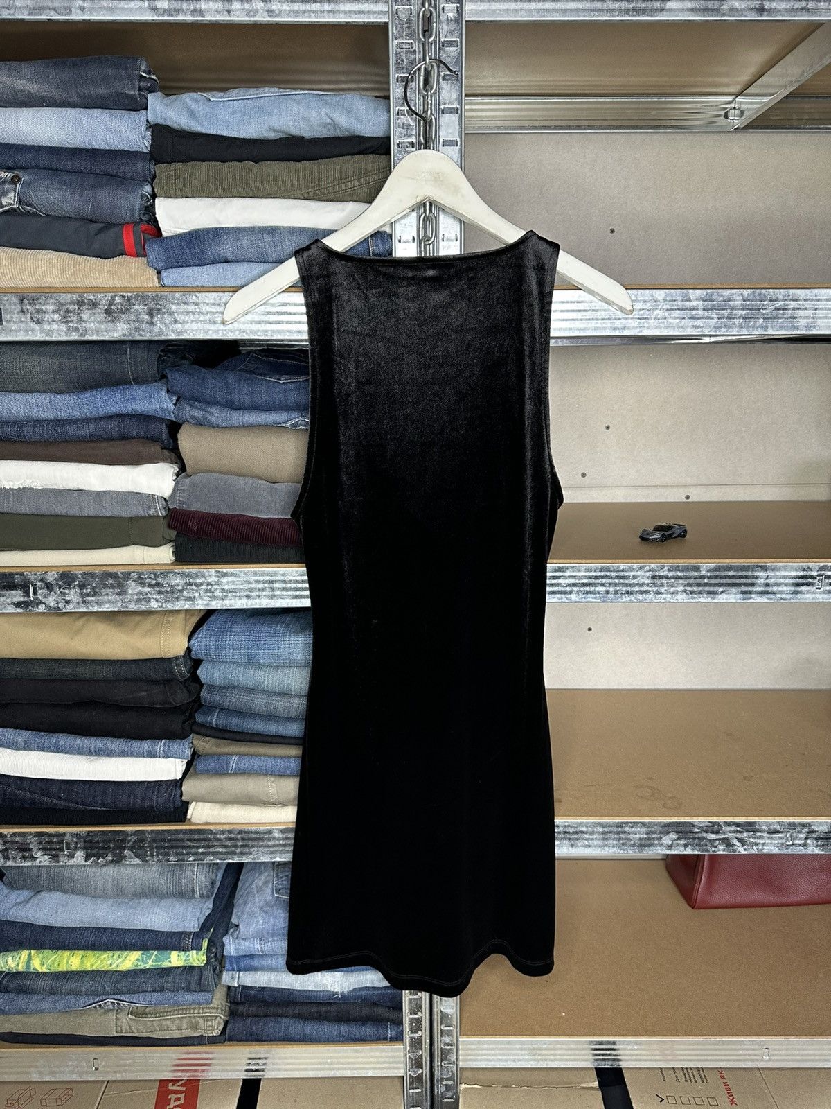 Juicy Couture Juicy Couture Velvet Dress Draped Neck Logo Straps Size M Size M / US 6-8 / IT 42-44 - 4 Thumbnail