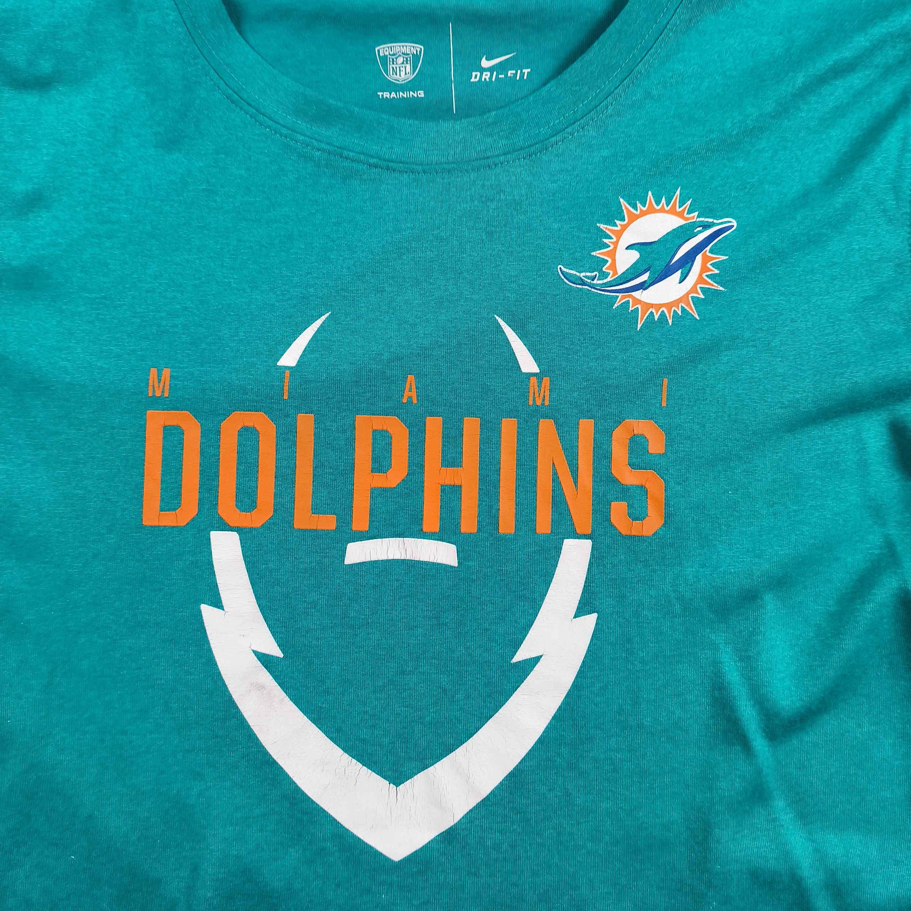 Nike Miami Dolphins Nike NFL tee shirt size Womens L Size L / US 10 / IT 46 - 3 Thumbnail