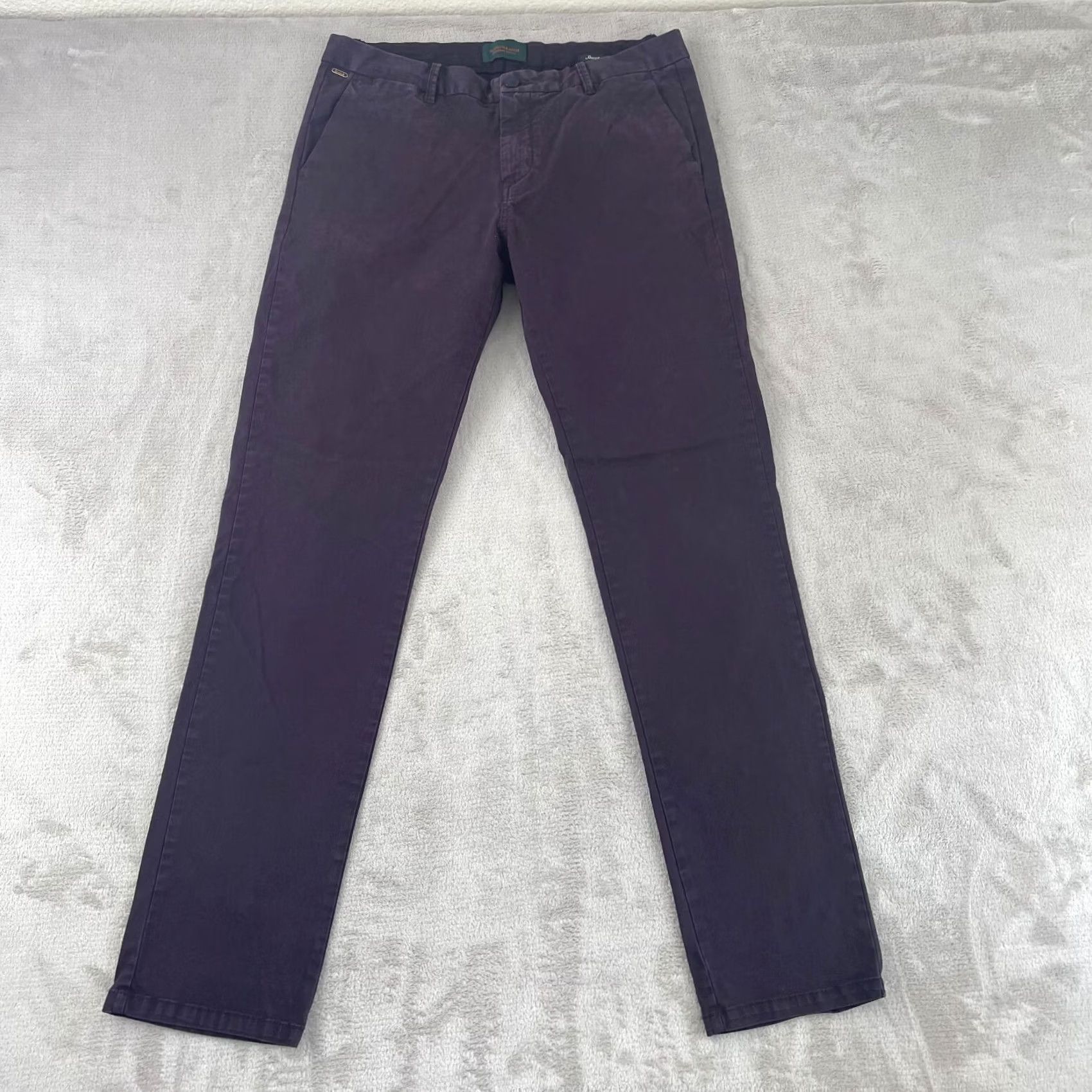 Scotch & Soda Scotch & Soda Stuart Chino Pants Men 32 Purple Slim Fit Preppy Vintage No Size US 32 / EU 48 - 4 Thumbnail