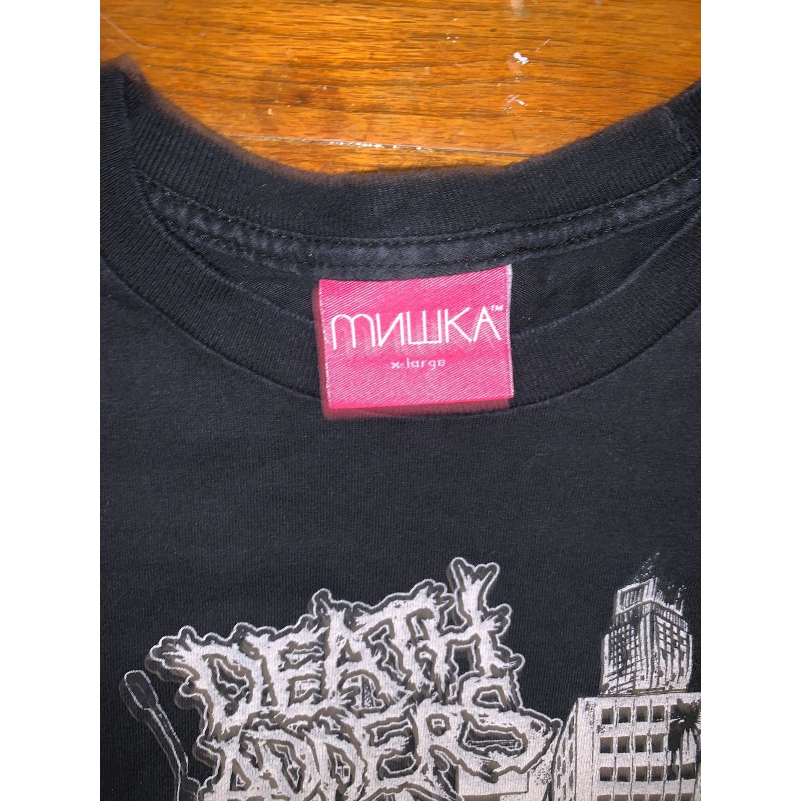 Mishka Mishka Death Adders T Shirt XL Black Cropped Boxy Made USA Size US XL / EU 56 / 4 - 3 Thumbnail