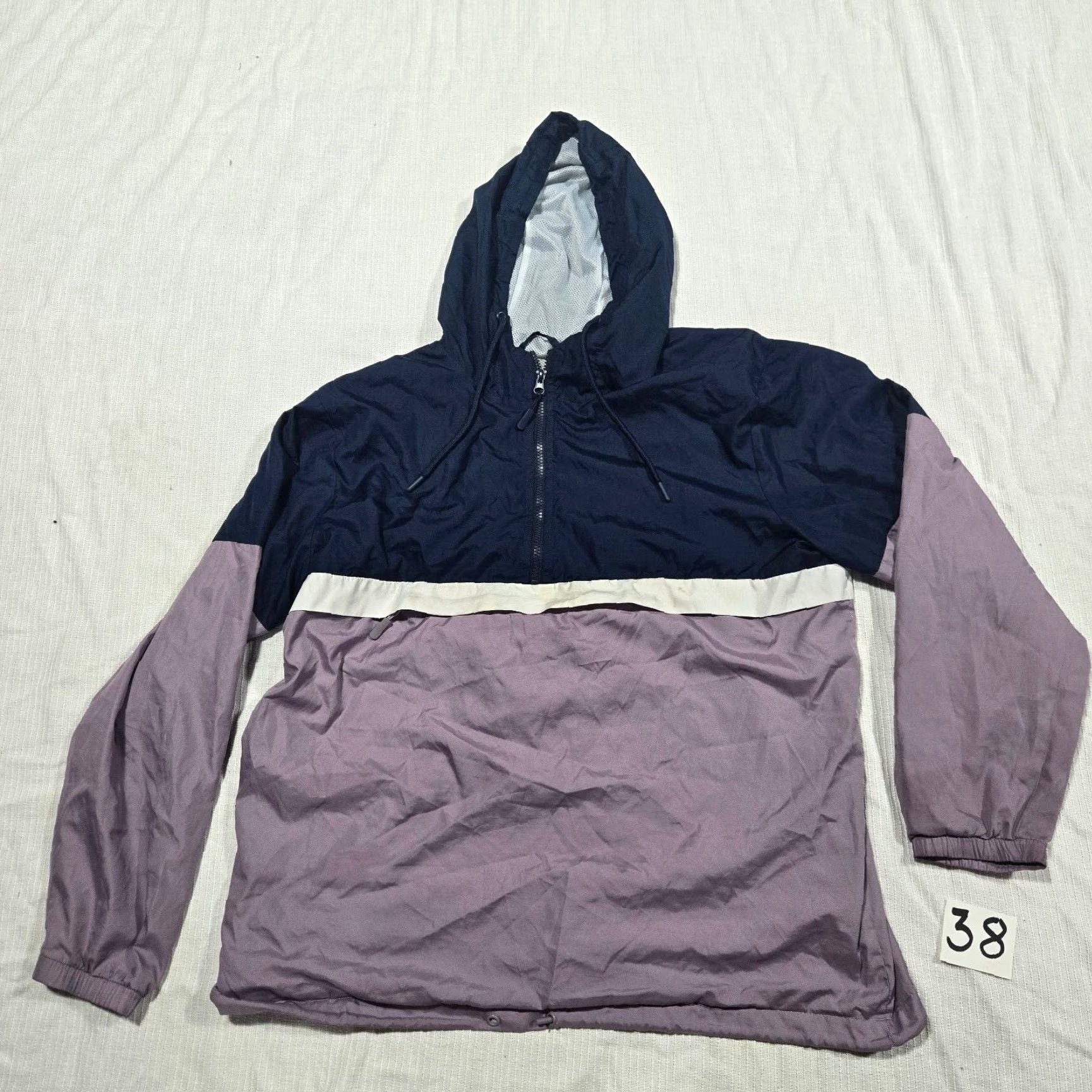 Vintage No Boundaries Jacket Women's L Purple Full Zip Coat Rain Coat 1/4 Zip Fall Winter Adult Modern Casual Travel Size L / US 10 / IT 46 - 2 Thumbnail