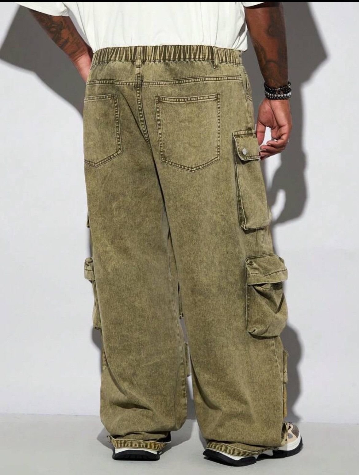 Japanese Brand × Vintage Japanese baggy cargo pants Size US 33 - 5 Thumbnail