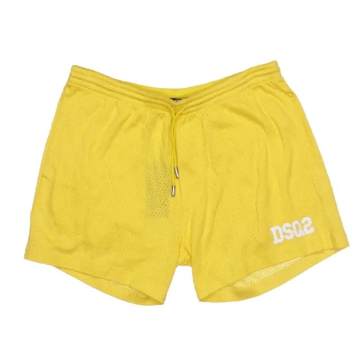 Dsquared2 DSQUARED2 Yellow Breathable Mesh Shorts 0079 Size US 30 / EU 46 - 1 Thumbnail