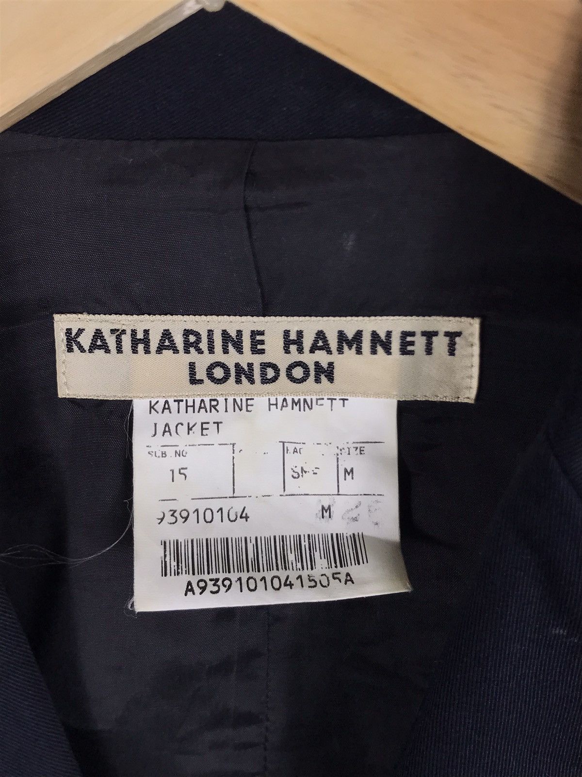 Japanese Brand × Katharine Hamnett London × Vintage ⚡️Vintage Y2K Katharine Hamnett London Black Coat Size M / US 6-8 / IT 42-44 - 9 Thumbnail