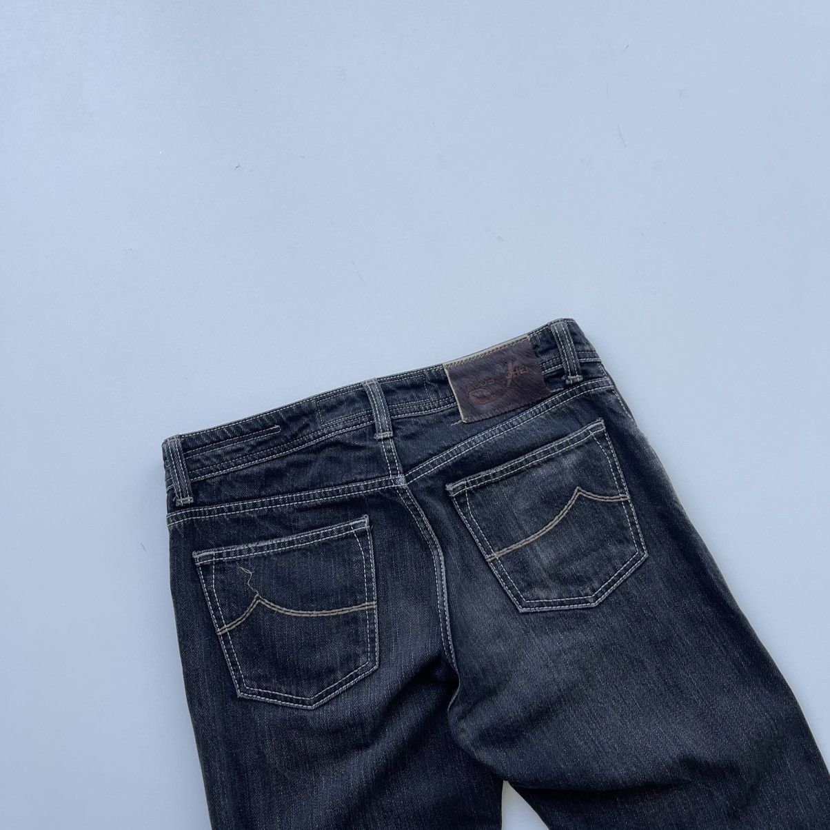 Jacob Cohen Jacob Cohen 620 HandMade Luxury Denim Jeans Washed Black Size US 32 / EU 48 - 6 Thumbnail