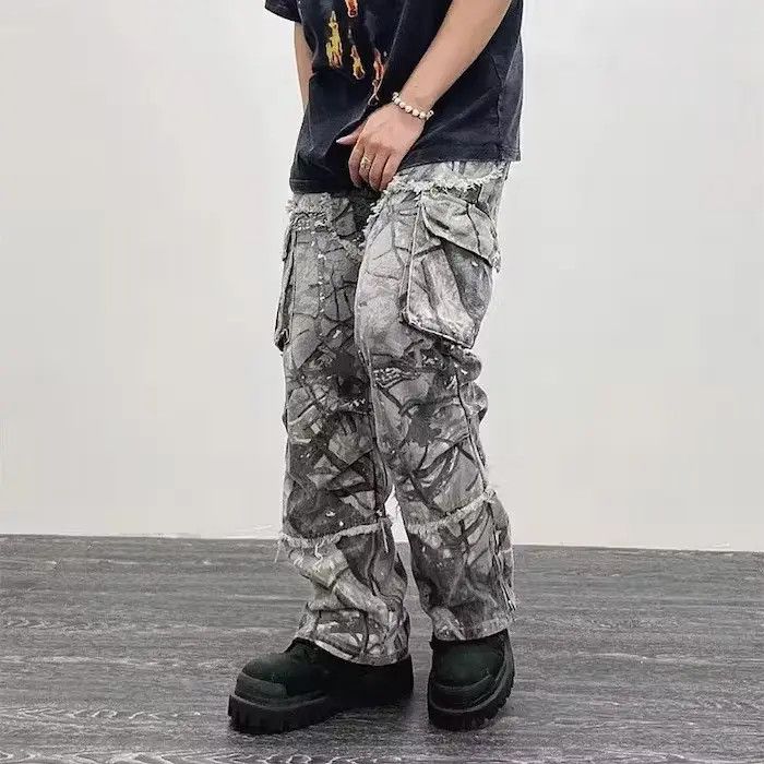 Japanese Brand × Vintage Camouflage Y2K Fashion Baggy Jeans Cargo Pants Size US 30 / EU 46 - 3 Thumbnail