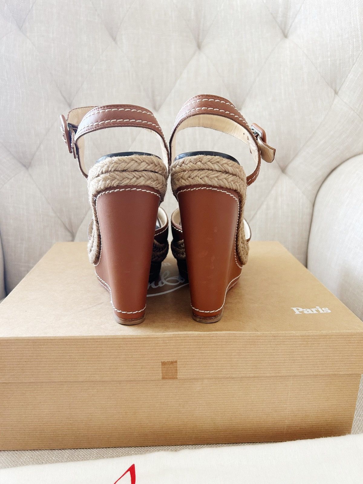 Christian Louboutin Christian Louboutin Almeria 120 Wedges Size US 5 / IT 35 - 3 Thumbnail