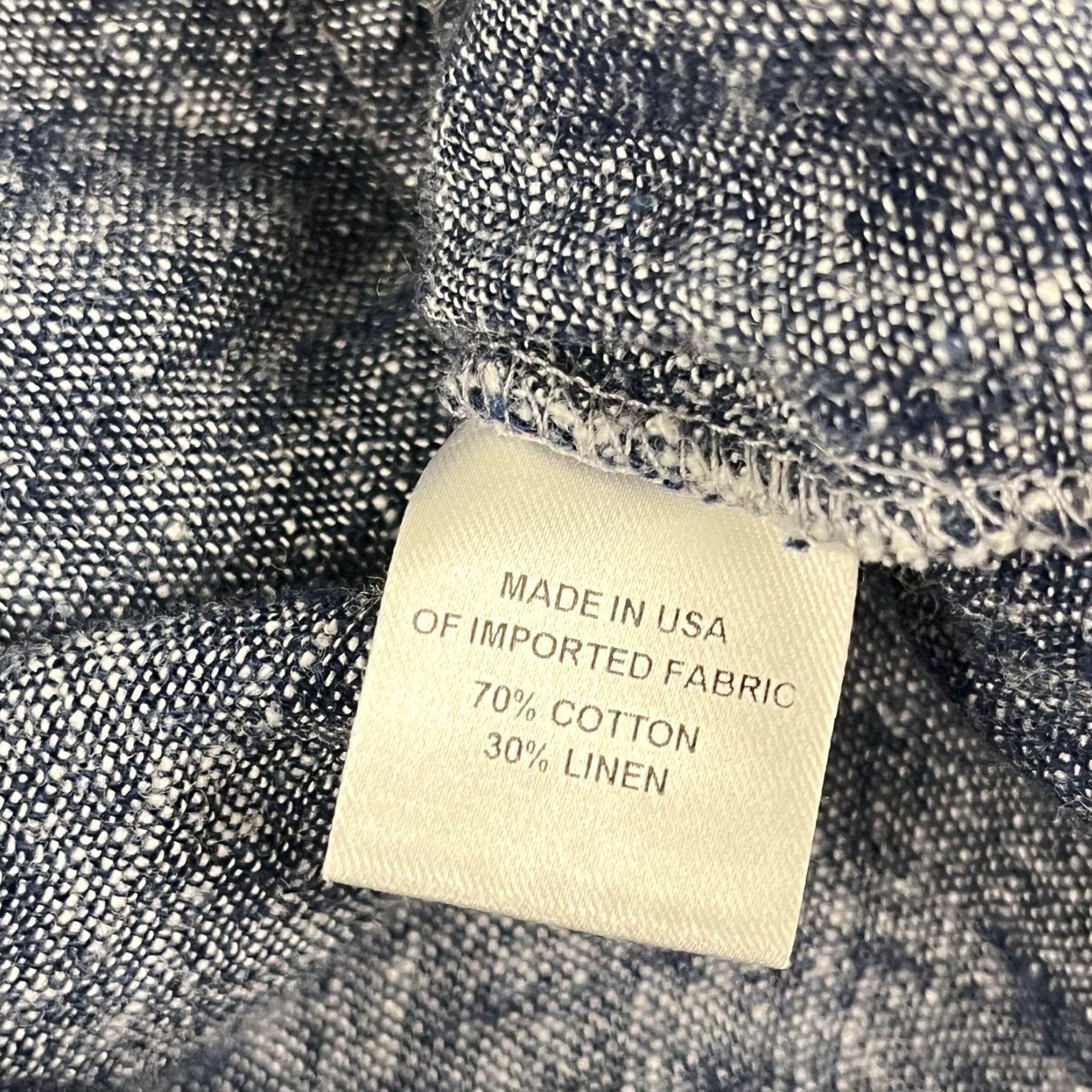 Drew Drew Dress Womens Small Blue Lightweight Linen Cotton Tie Front Half Sleeve Casual Shift Size S / US 4 / IT 40 - 3 Thumbnail