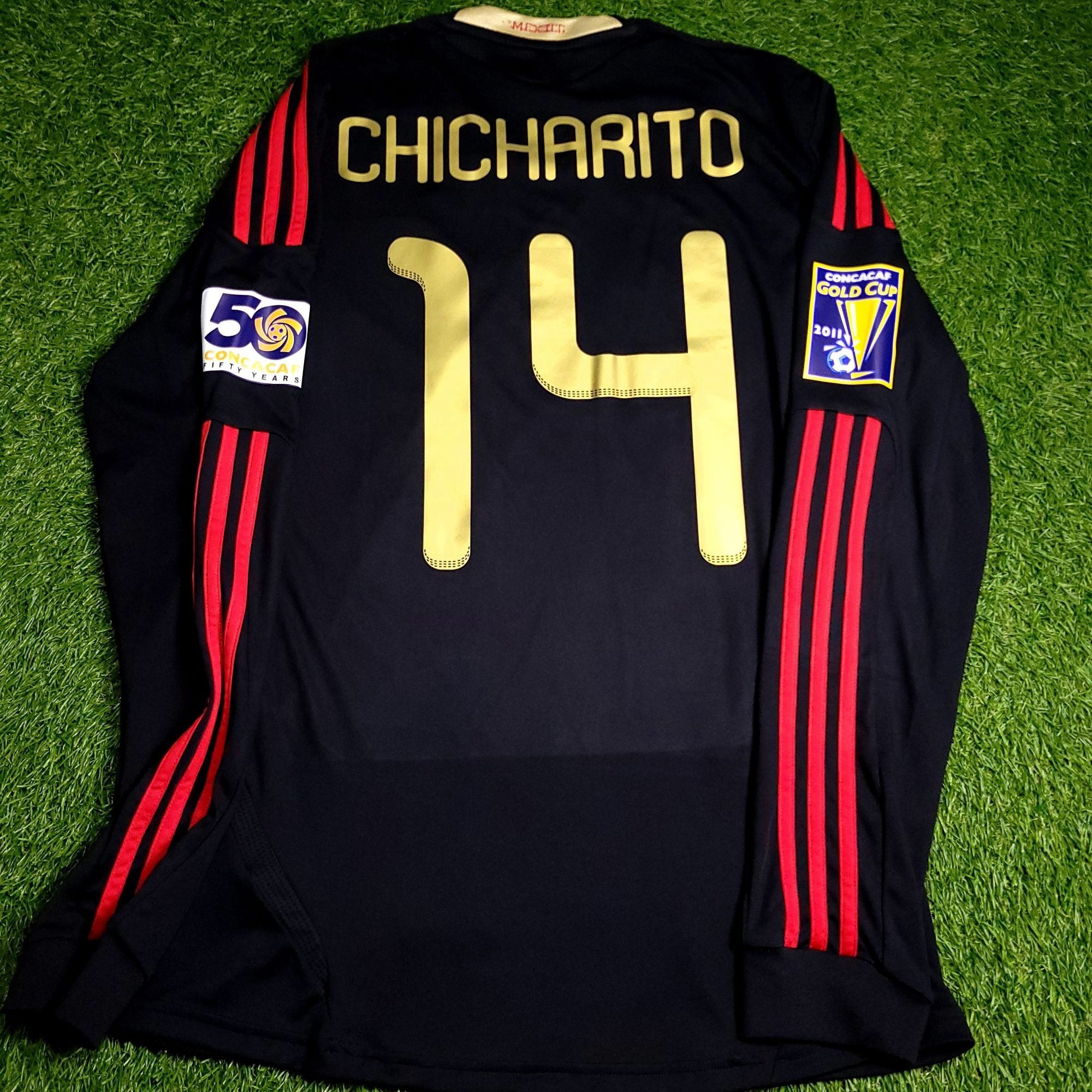 Adidas Chicharito Mexico 2011 GOLD CUP FINAL Soccer Jersey M Size US M / EU 48-50 / 2 - 1 Thumbnail