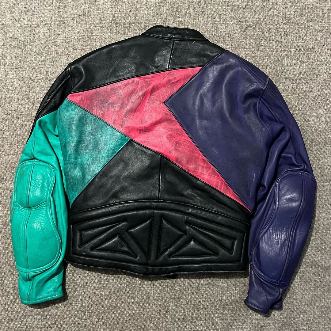 Other 1980s iXS Motorcycle Leather Jacket Size US M / EU 48-50 / 2 - 6 Thumbnail
