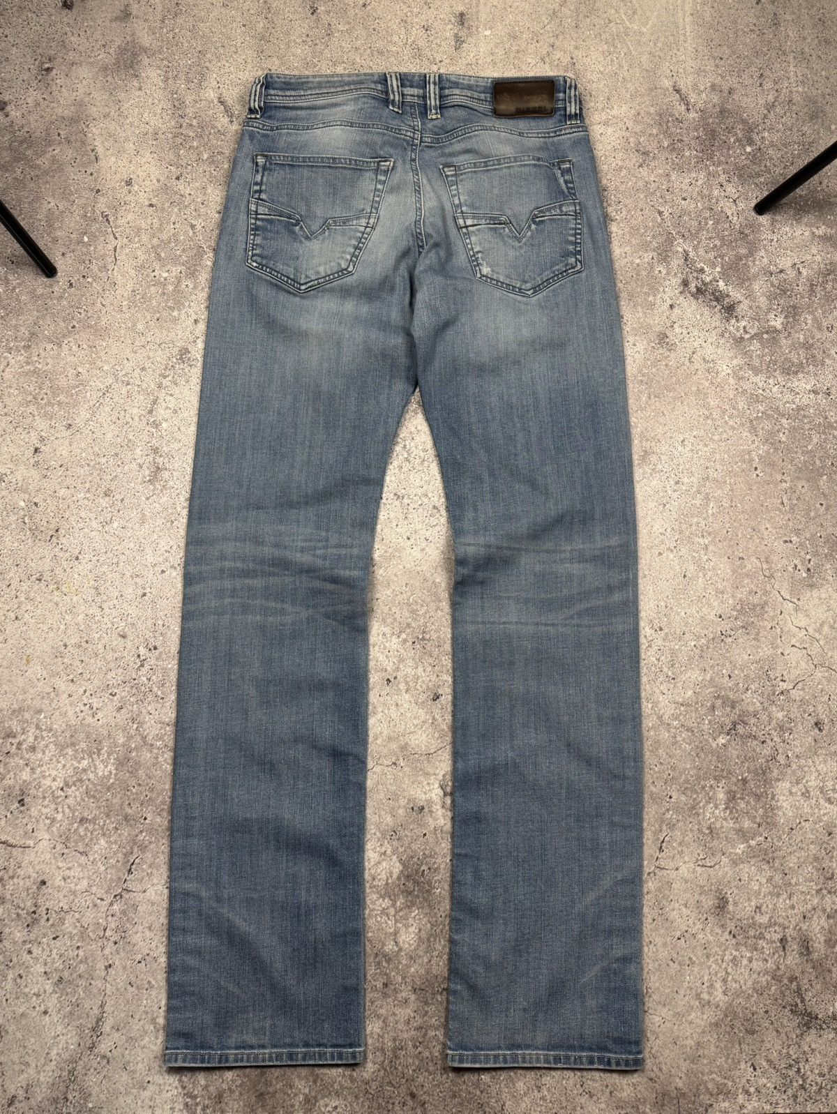 Vintage Diesel Jeans Flared Wide Japanese Y2K Faded Distress