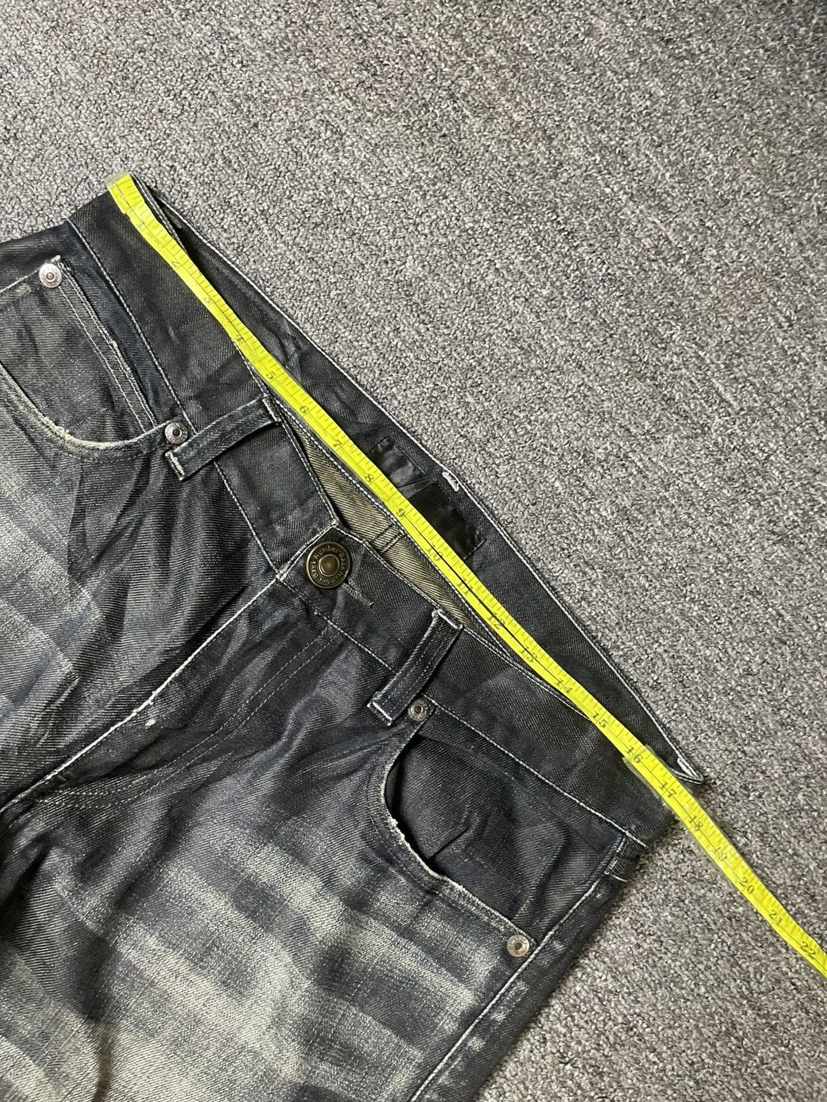 Japanese Brand × Vintage Back Number Distressed Denim Ripped Jeans (117) Size US 35 - 4 Thumbnail