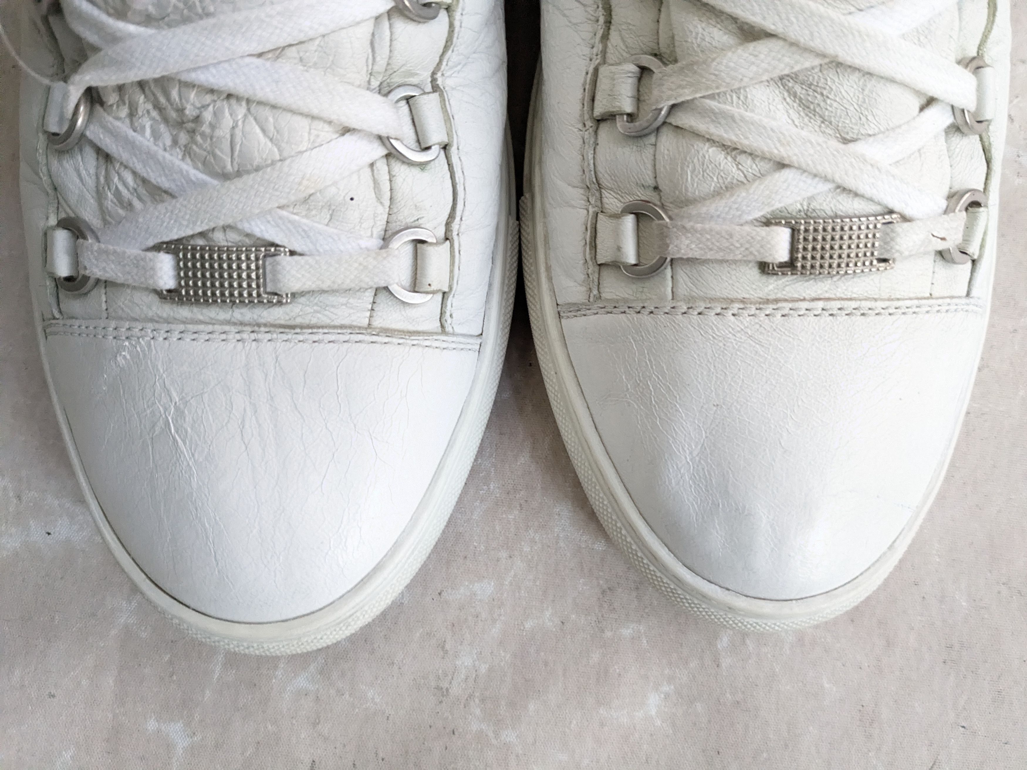 Balenciaga Balenciaga Arena White 14 High Tops Leather Size US 14 / EU 47 - 5 Thumbnail