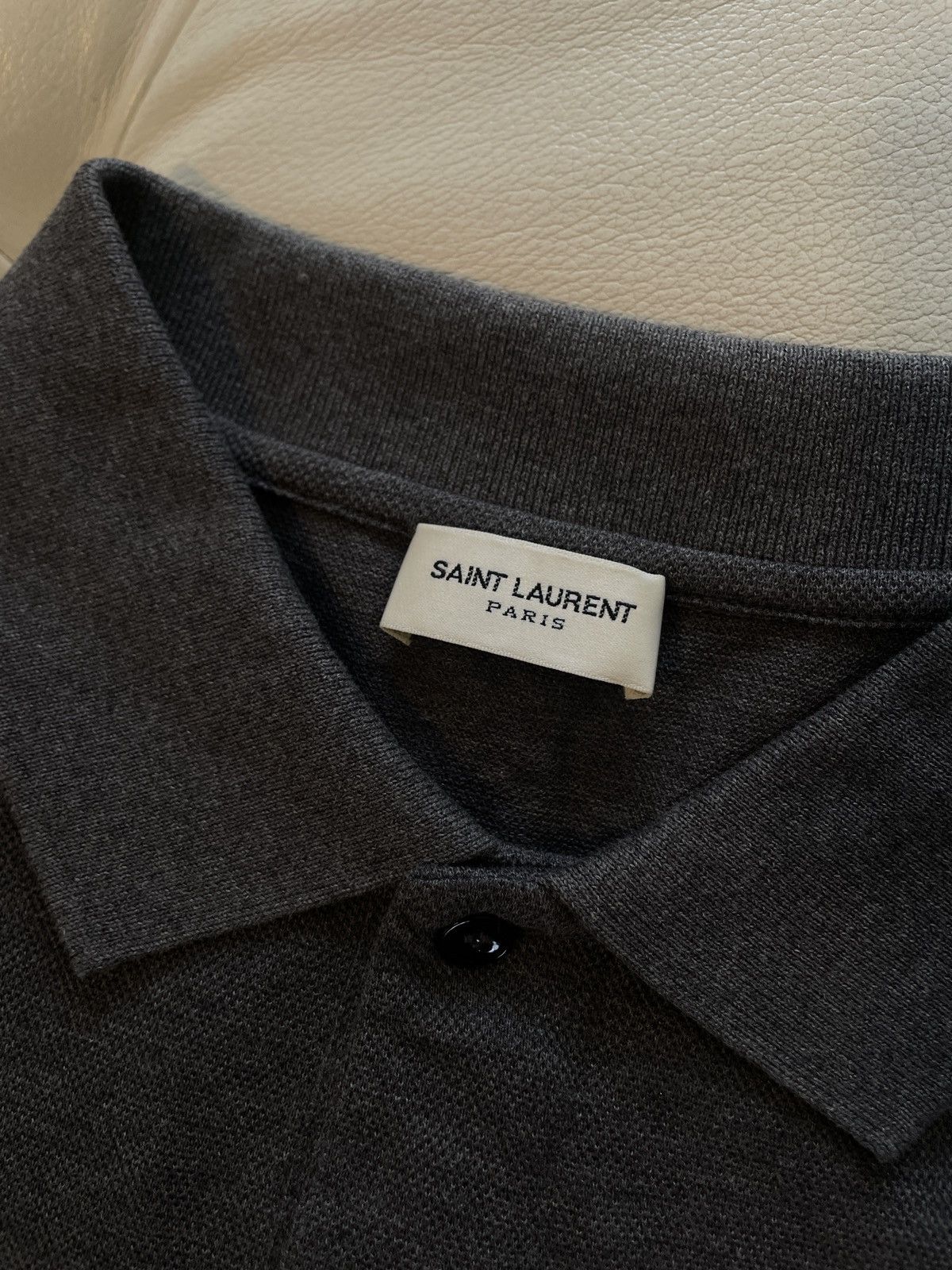 Saint Laurent Paris Hedi slimane era patch polo Size US L / EU 52-54 / 3 - 3 Thumbnail