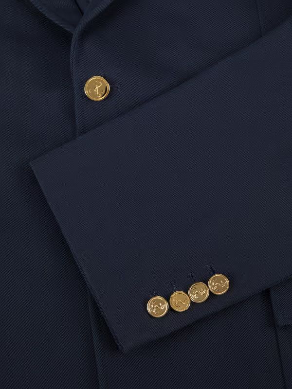 Thom Browne Thom Browne Navy Cotton Sport Jacket Size 40R - 3 Thumbnail