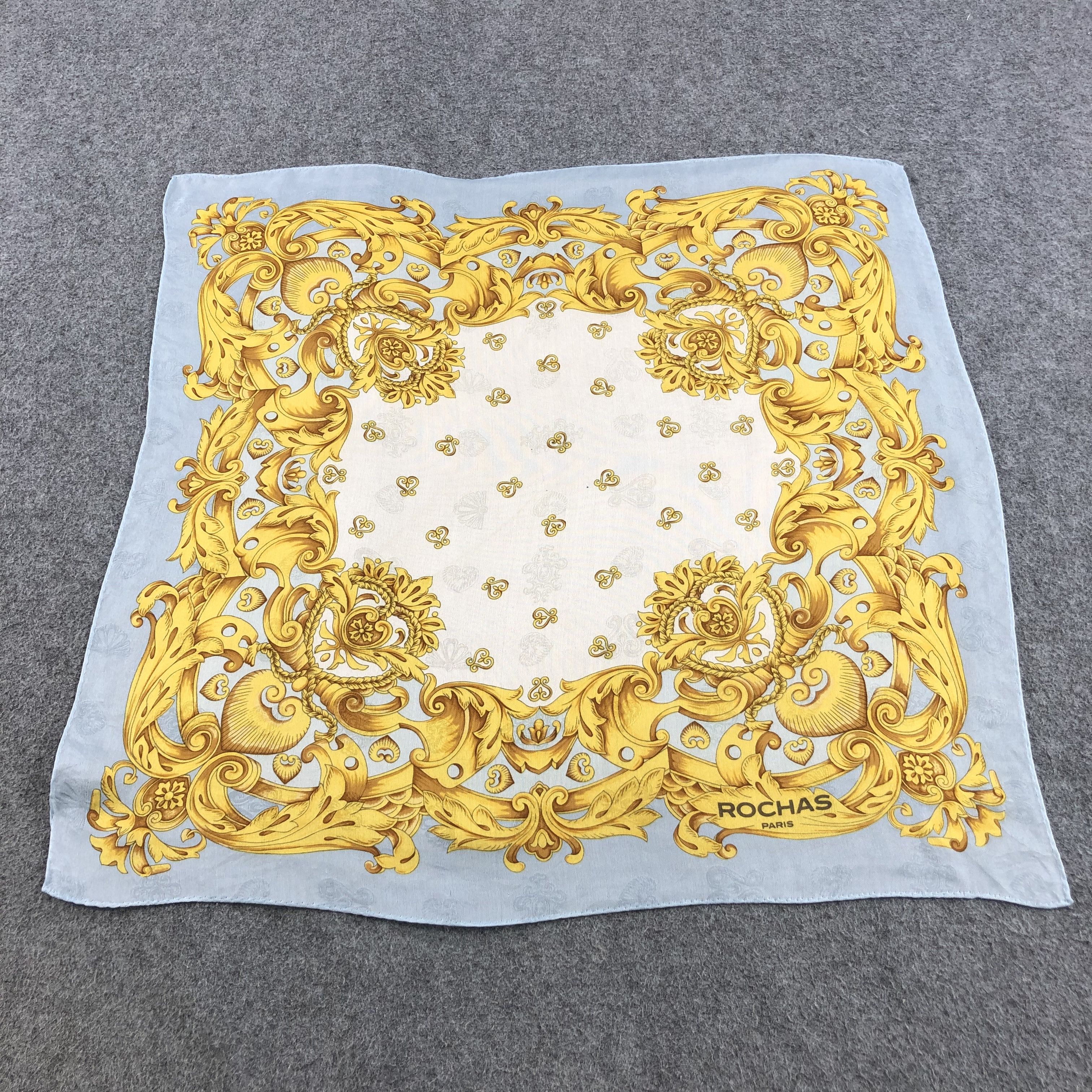 Vintage Rochas Baroque Handkerchief Neckerchief Bandana H1332 Size ONE SIZE - 1 Thumbnail