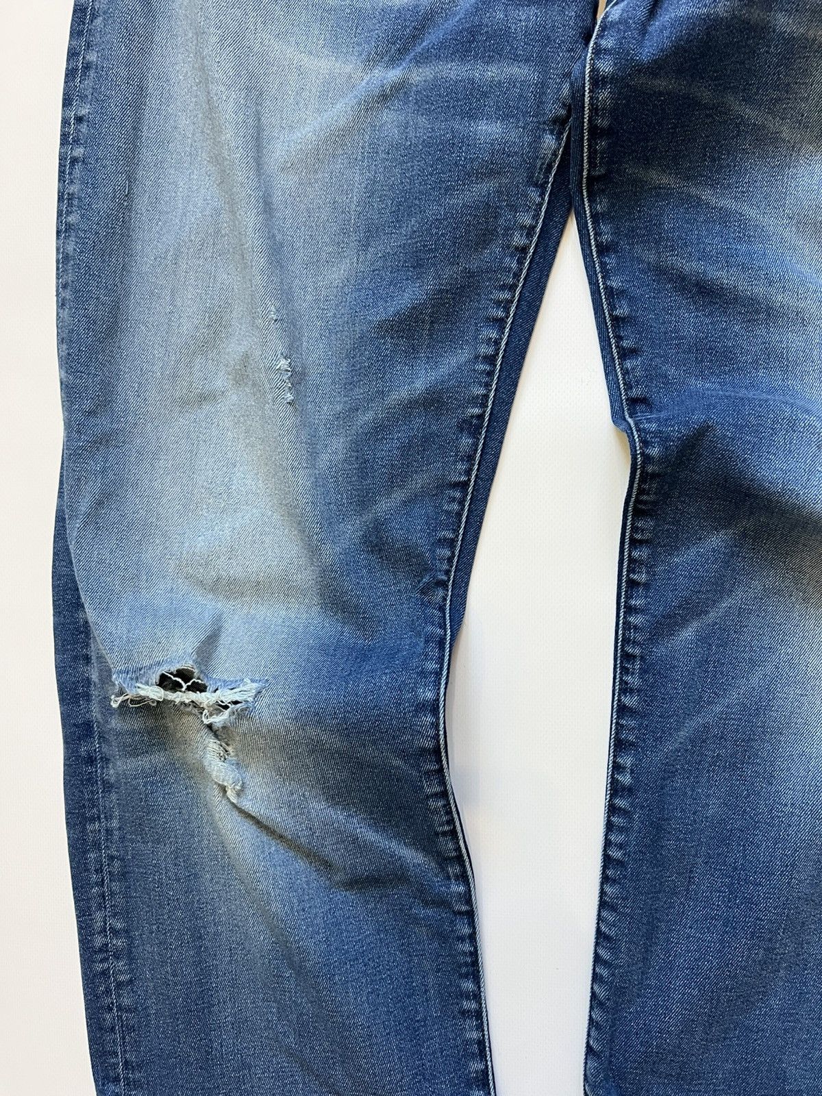 G-Star G Star Raw Blue Distressed Pants Jeans Denim Size US 34 / EU 50 - 6 Thumbnail