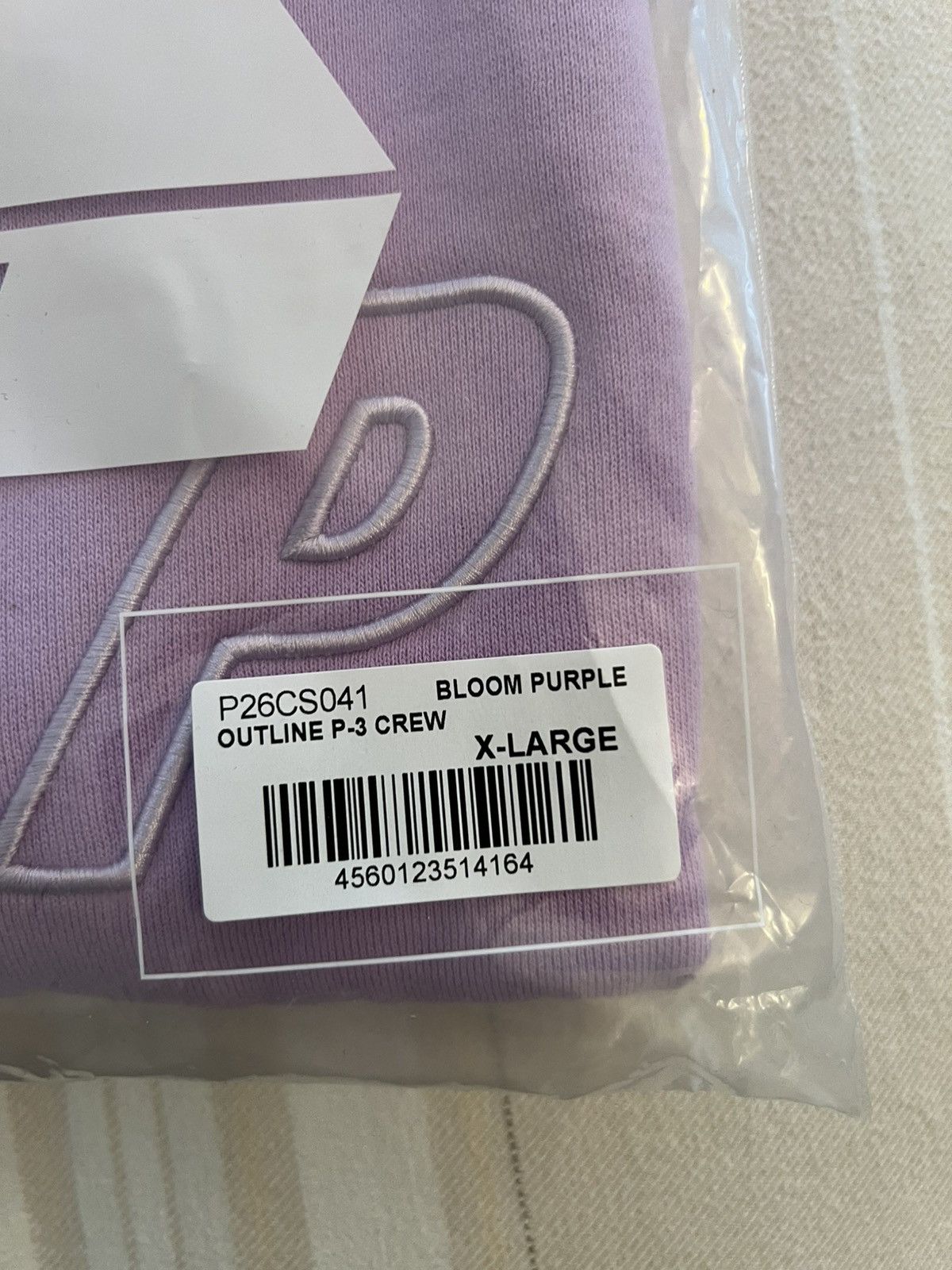 Palace PALACE OUTLINE P-3 CREW BLOOM PURPLE Sweatshirt Size XL Size US XL / EU 56 / 4 - 5 Thumbnail