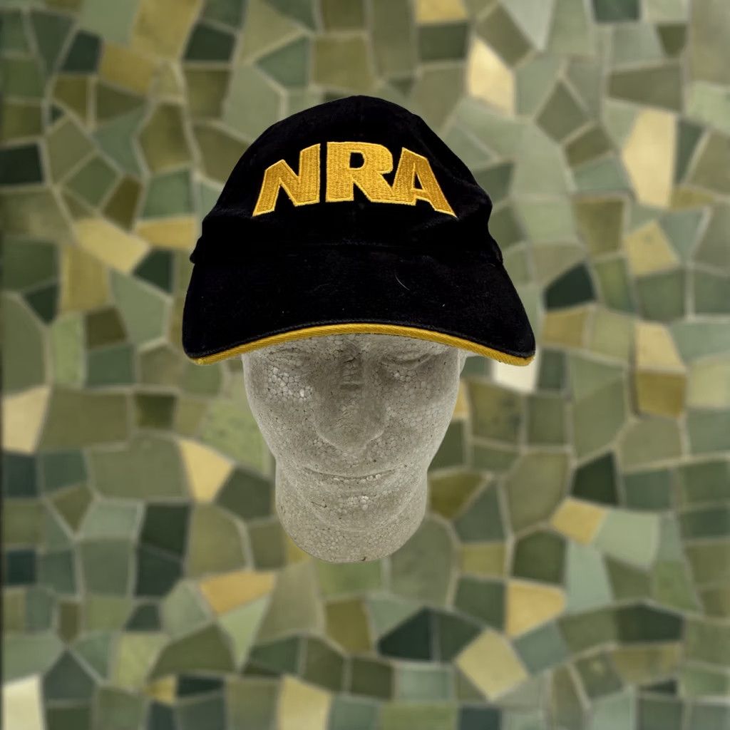 Vintage Unbranded NRA Baseball Hat Black Yellow American Flag Embroidered Adjustable Cap Size ONE SIZE - 1 Thumbnail