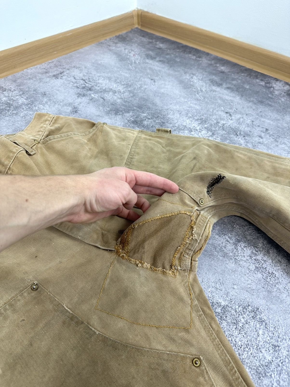 Carhartt Vintage 80s Carhartt 100 Year Anniversary USA Utility Pants Size US 38 / EU 54 - 13 Thumbnail