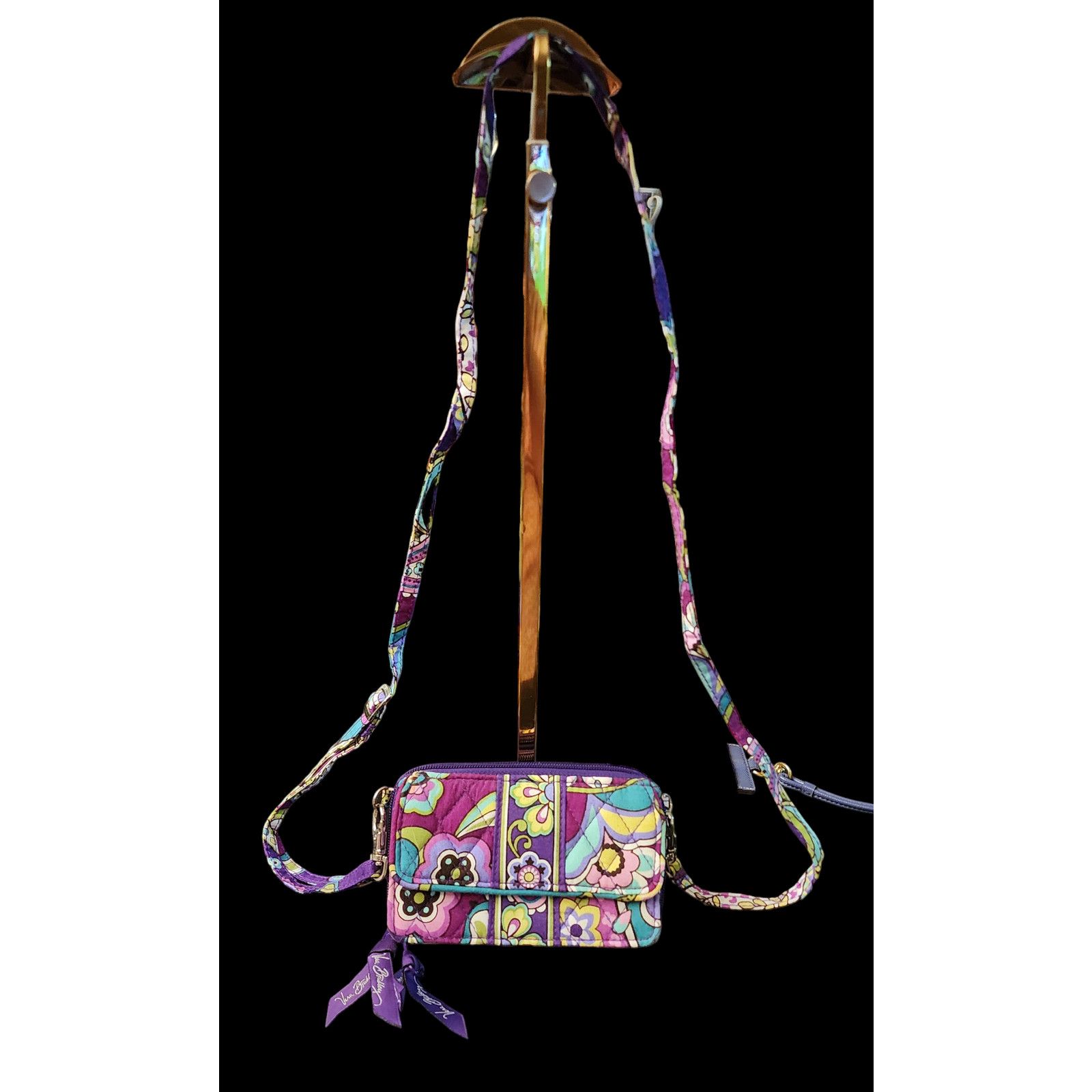 Vera Bradley Vera Bradley Heather Paisley Crossbody Purse Wallet Size ONE SIZE - 1 Thumbnail