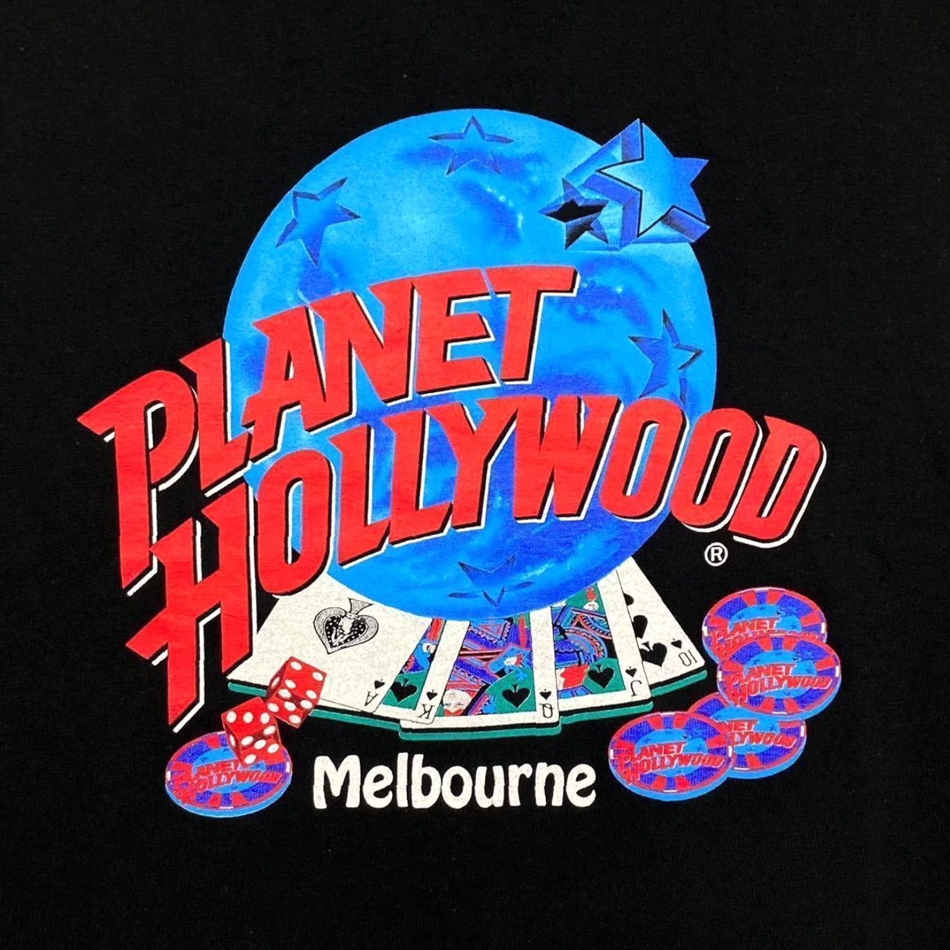 Planet Hollywood VINTAGE Planet Hollywood Melbourne Souvenir Graphic Black T-Shirt M Men Size US M / EU 48-50 / 2 - 4 Thumbnail