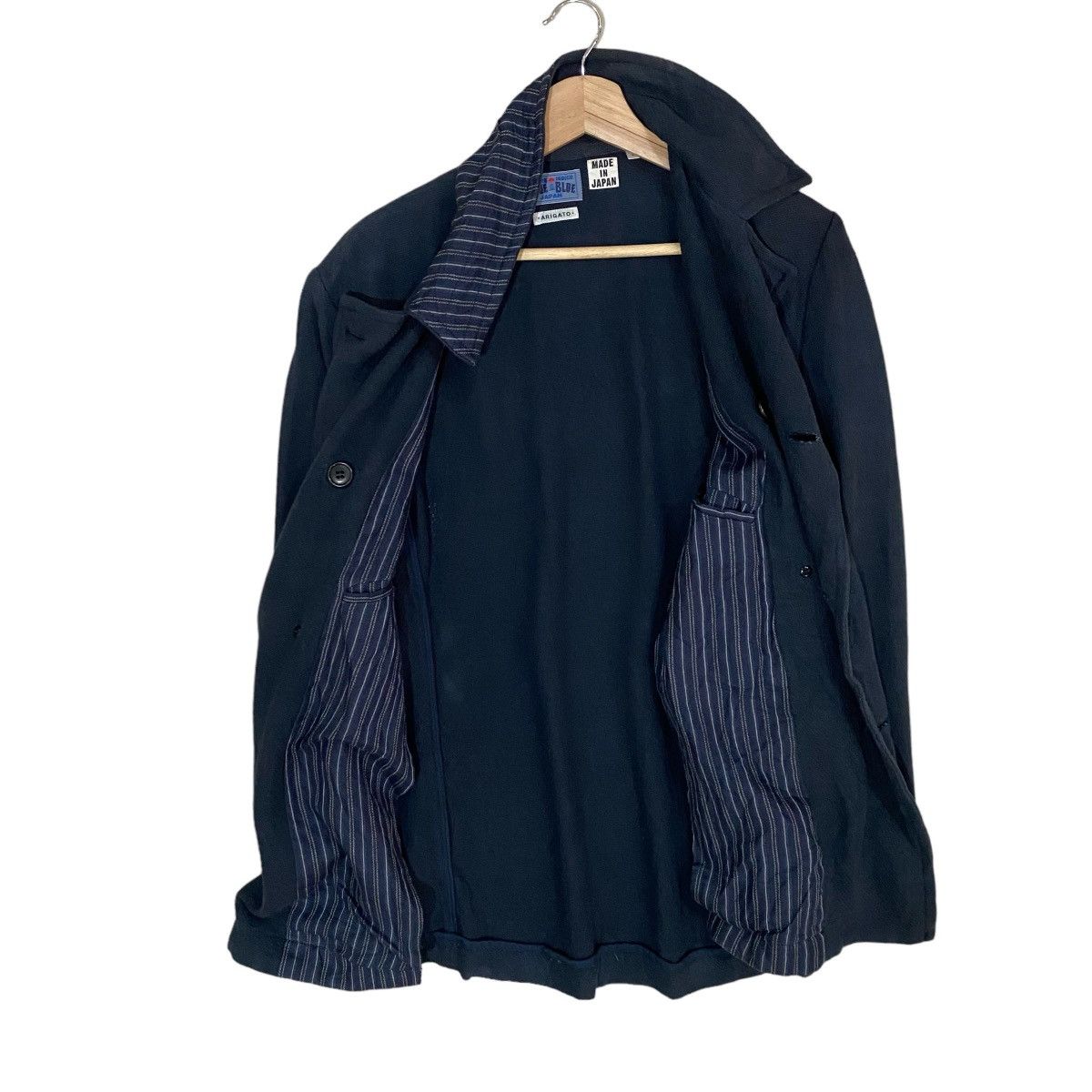 45rpm 🔥BLUE BLUE JAPAN ARIGATO DOUBLE BREASTED WOOL TWEED JACKET Size US S / EU 44-46 / 1 - 5 Thumbnail