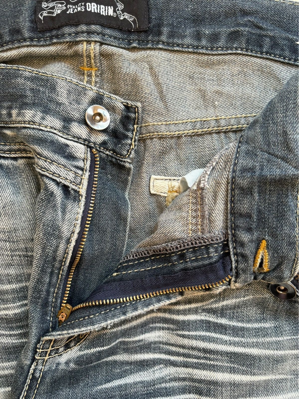 Japanese Brand Vintage Japanese Brand Tactical Distressed Loose Jeans Size US 34 / EU 50 - 9 Thumbnail