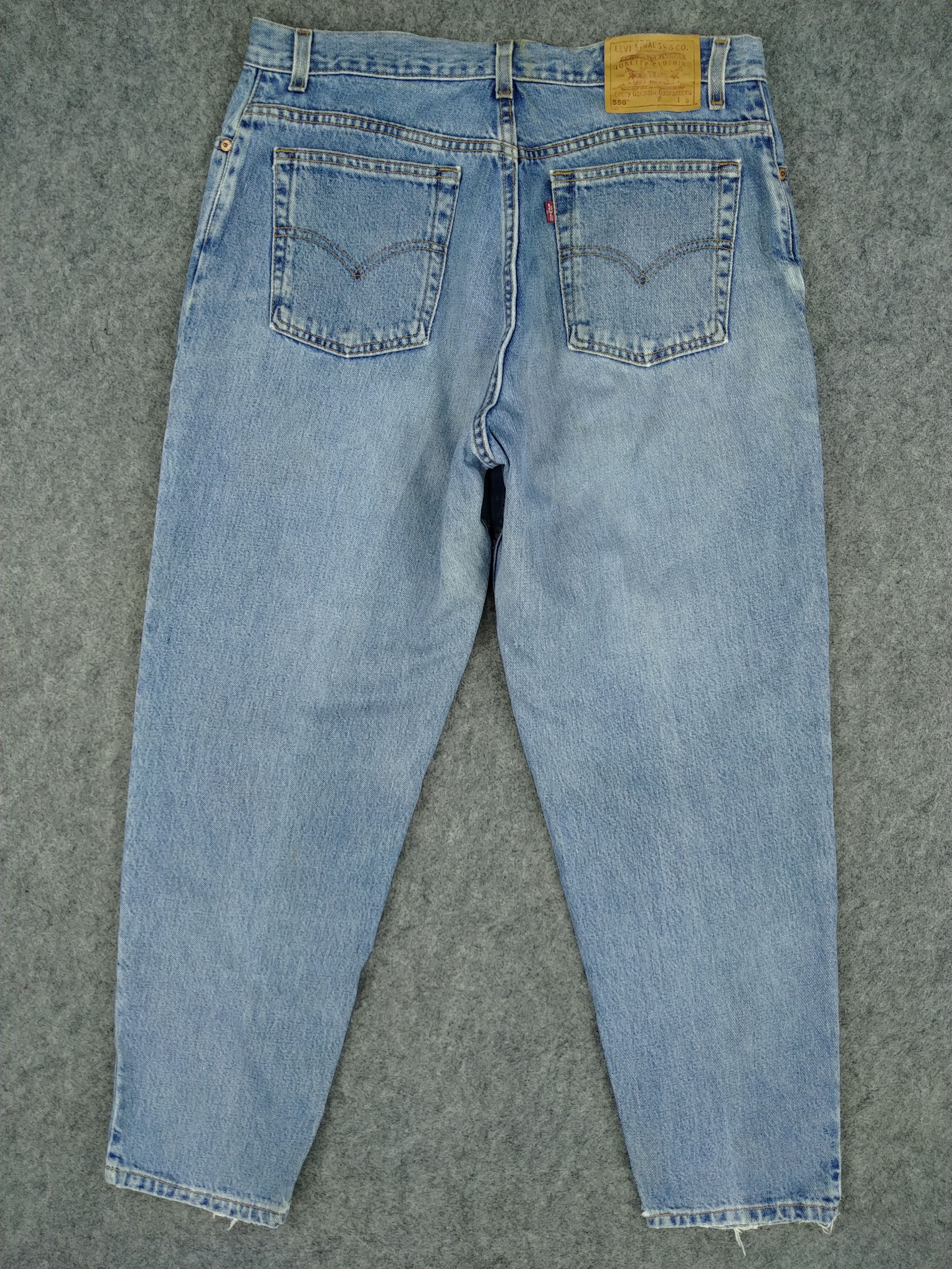 Levi's 90s Faded Blue Vintage Levi's 550 USA 34x29.5 Denim JN1031 Size US 34 / EU 50 - 2 Thumbnail
