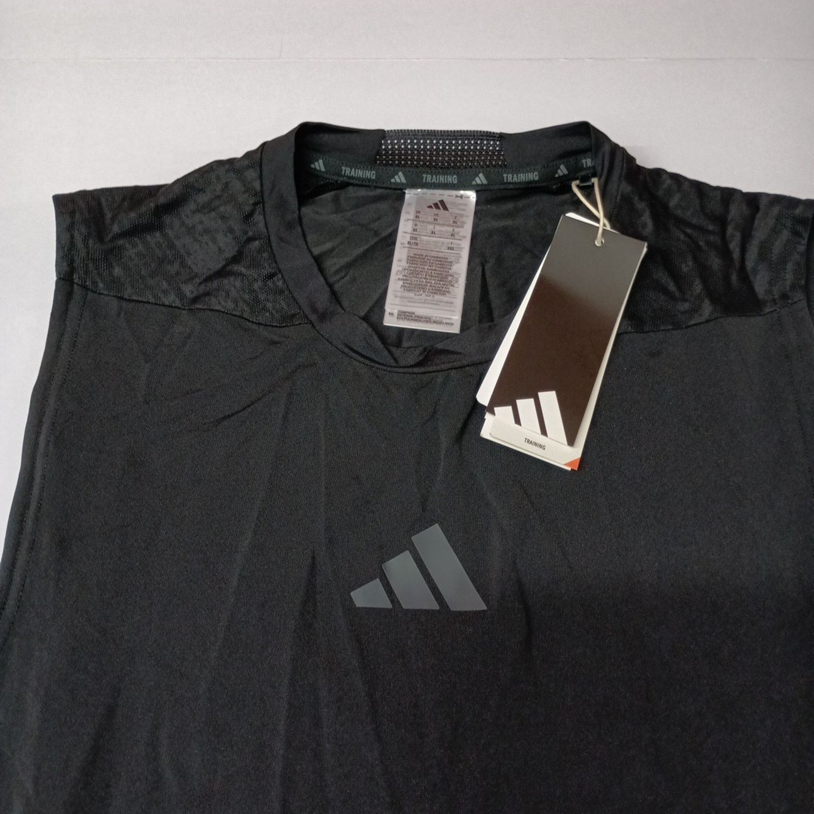 Adidas Adidas Mens Size XL XLarge D4T Training Tank Top Shirt Black Size US XL / EU 56 / 4 - 2 Thumbnail