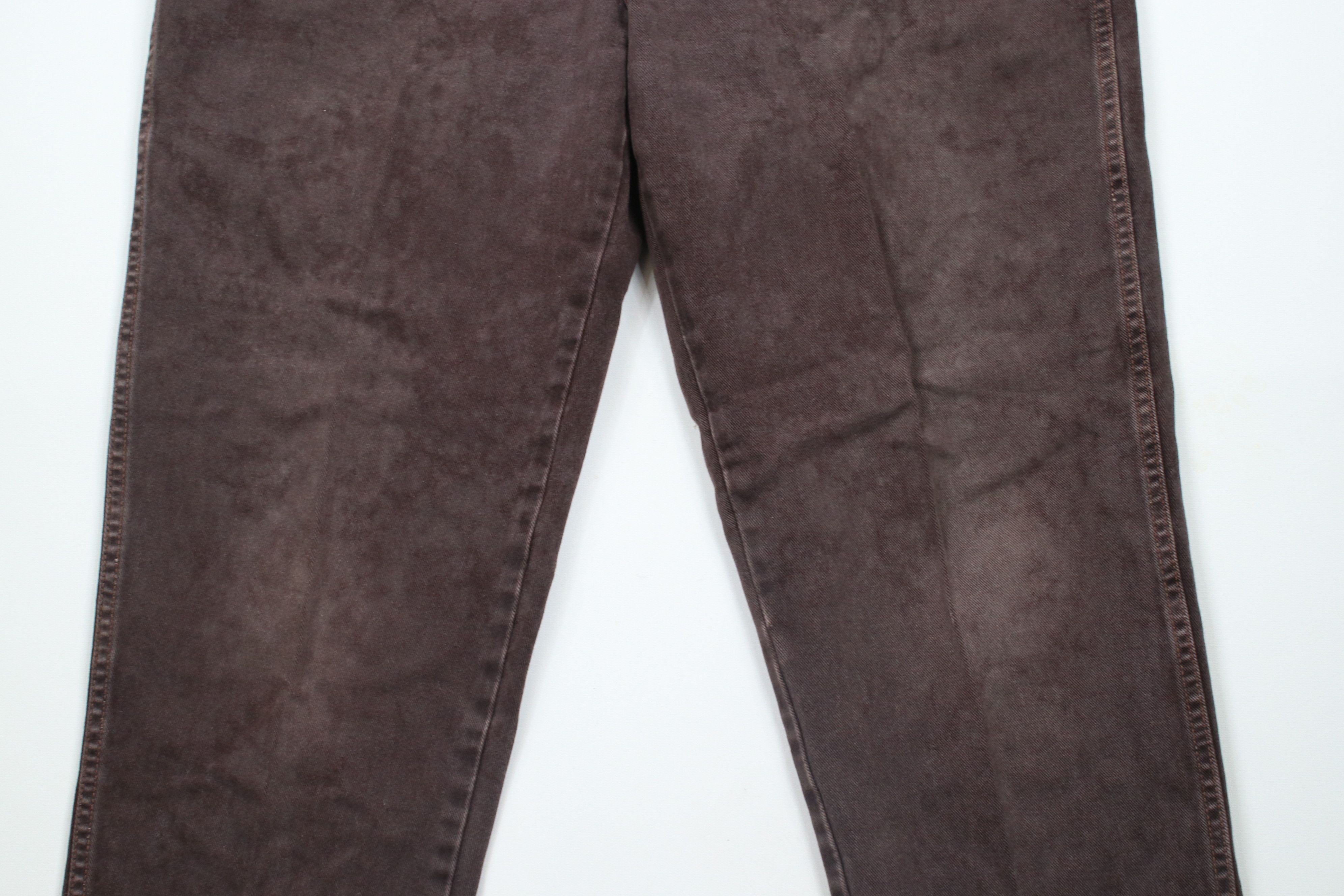 Vintage Vintage 90s Streetwear Relaxed Tapered Leg Denim Jeans Brown Size US 38 / EU 54 - 3 Thumbnail