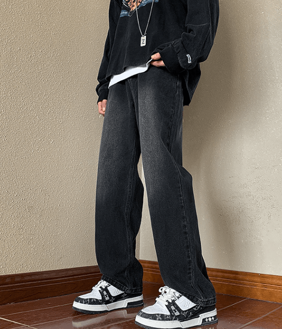 Japanese Brand American men's straight loose high street oversized jeans Size US 32 / EU 48 - 2 Thumbnail
