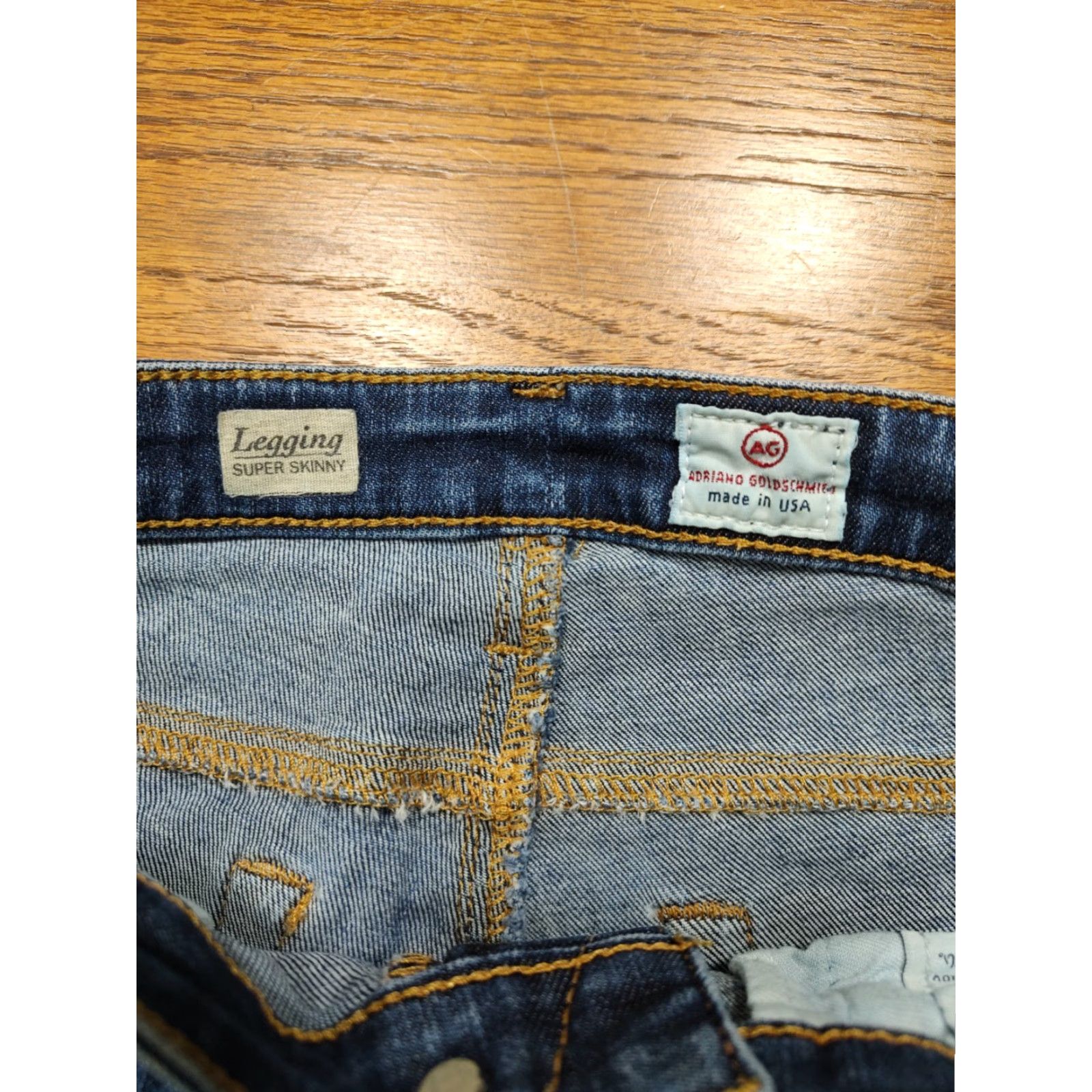 Denime AG Adriano Goldschmied Womens 25 Denim Cut Off Shorts Raw Hem Denim Streetwear 5-Pocket Regular Rise 7 in Blue Size 42" / US 20 - 3 Thumbnail