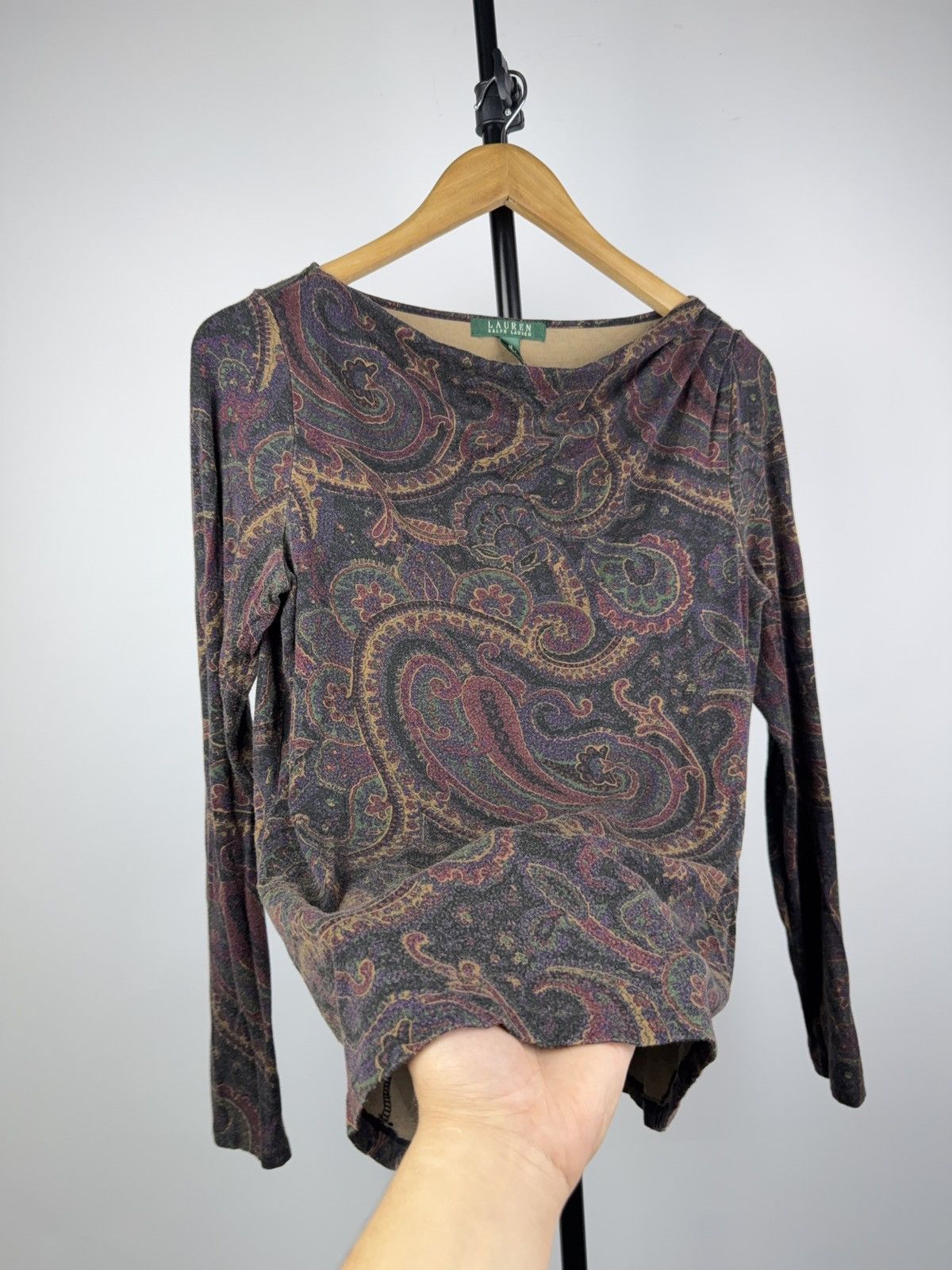 Polo Ralph Lauren 00s Avant Garde Floral Baroque Ralph Lauren long sleeve Size M / US 6-8 / IT 42-44 - 6 Thumbnail